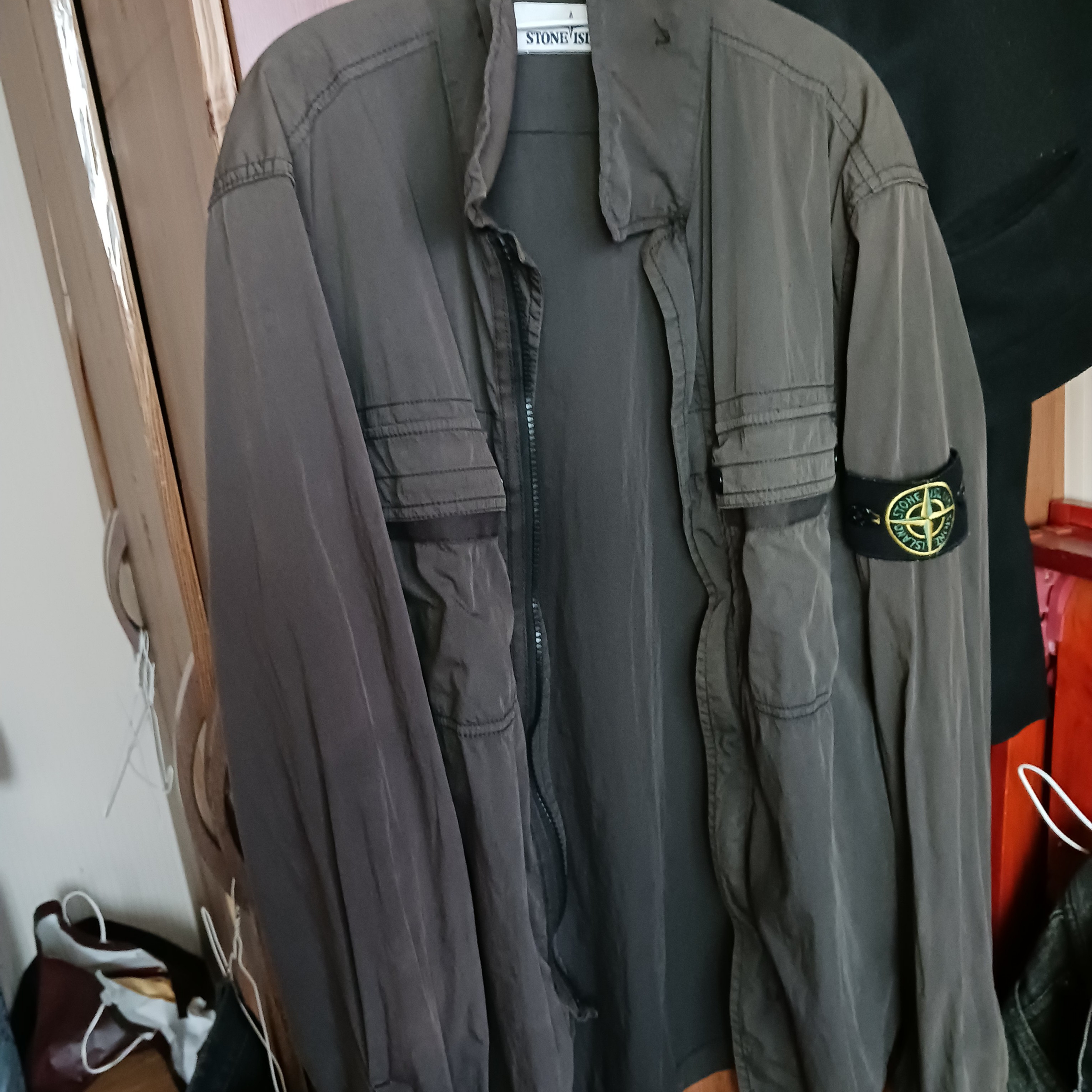 Stone Island 11710 Garment Dyed Stretch Cotton Gabardine Overshirt Navy Blue - 22FW 착용 스타일