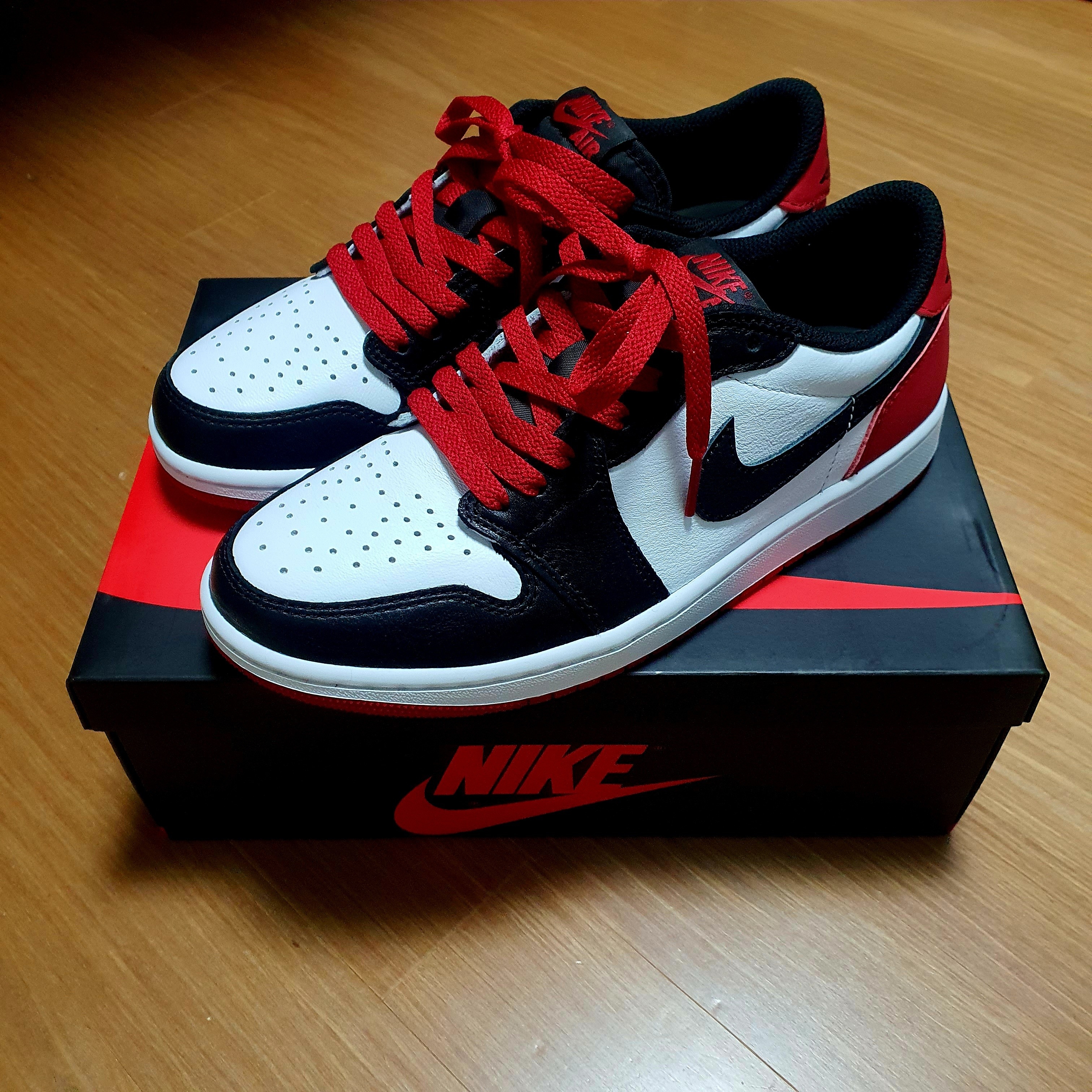 Jordan 1 Retro Low OG Black Toe 착용 스타일 - 2