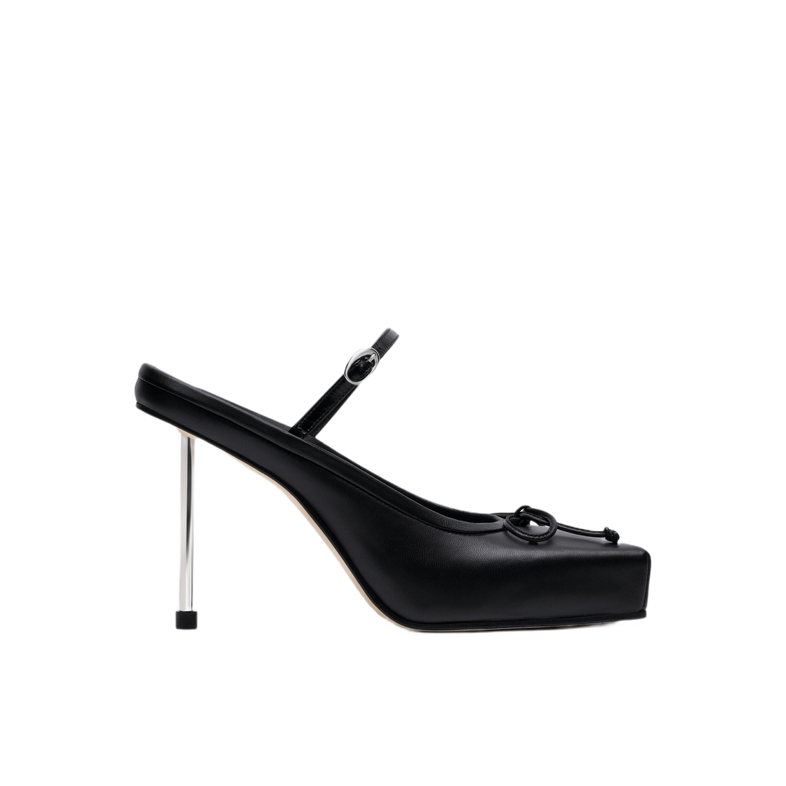 233FO120-3073-990 (W) Jacquemus Les Chaussures Ballet Ballerina Heels Black