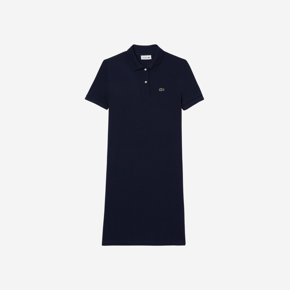 (W) Lacoste Pique Knit Polo Dress Navy Blue 상세 이미지 1