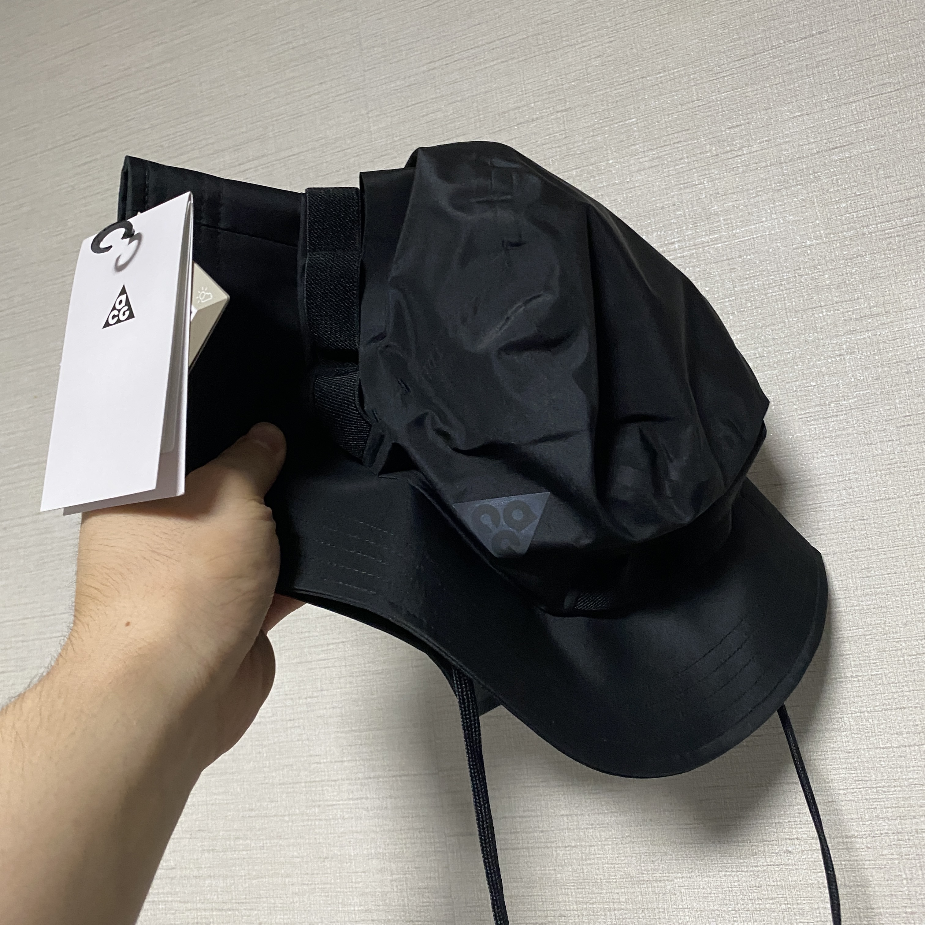 Nike ACG Apex Bucket Hat Black 착용 스타일