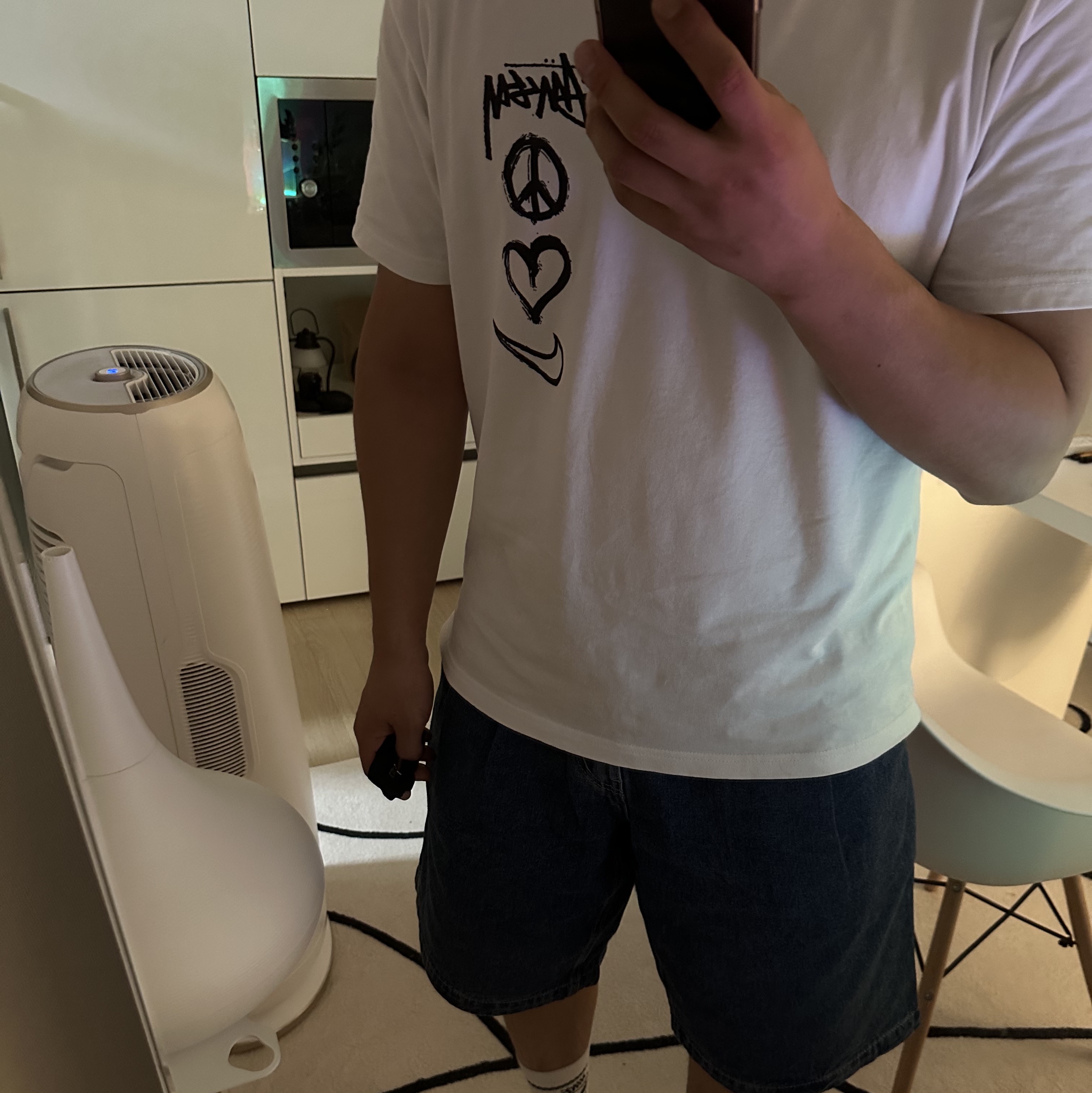 Nike x Stussy NRG RA T-Shirt Summit White (DM4943-121) 착용 스타일