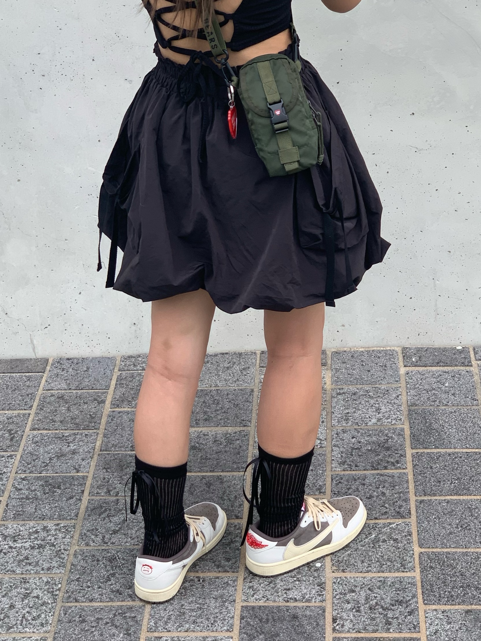 Human Made Military Pouch #3 Olive Drab, Human Made Heart Keyring Red 착용 스타일