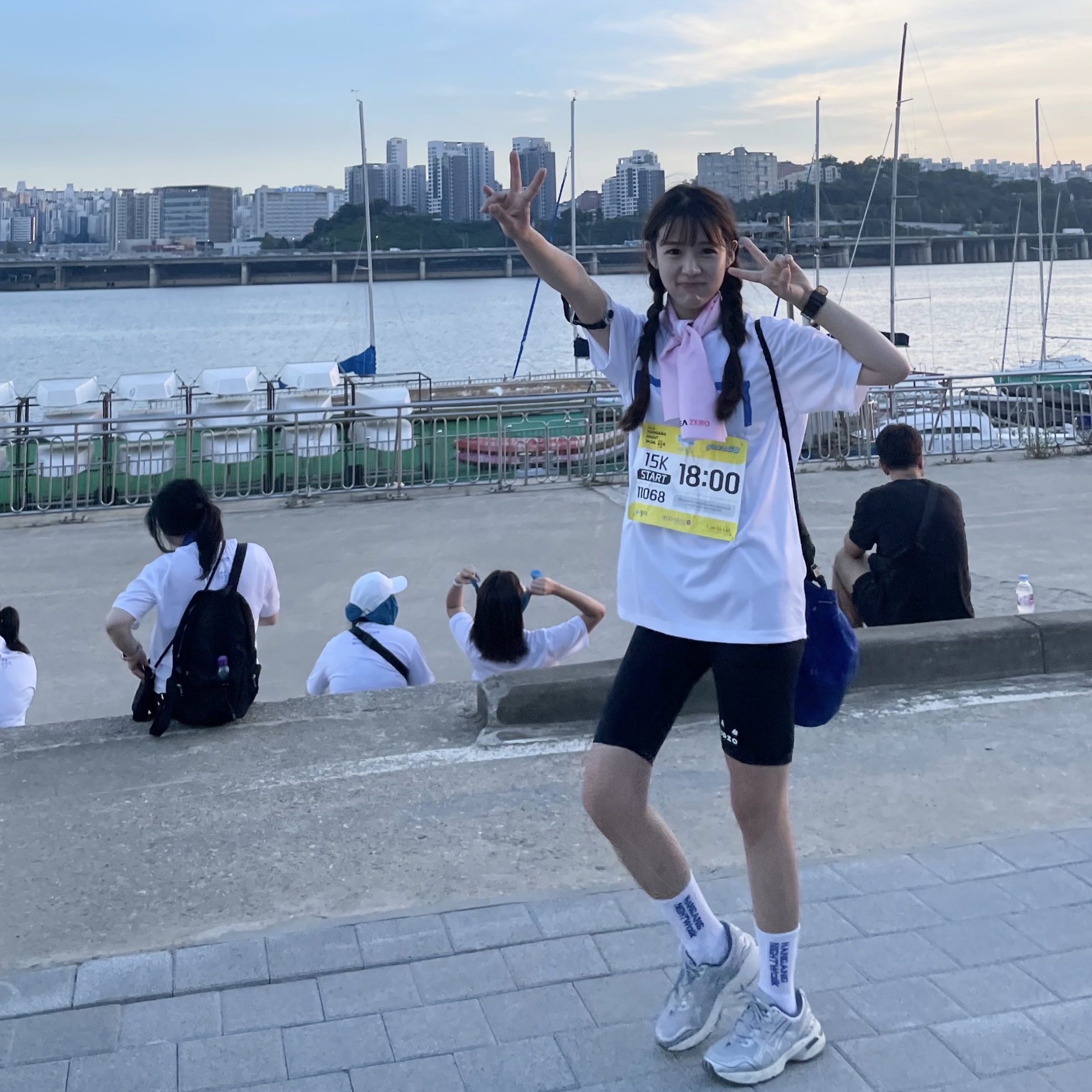 (W) IAB Studio Leggings Shorts Black - 23FW, Asics Gel-1090 Piedmont Grey 착용 스타일 - 1