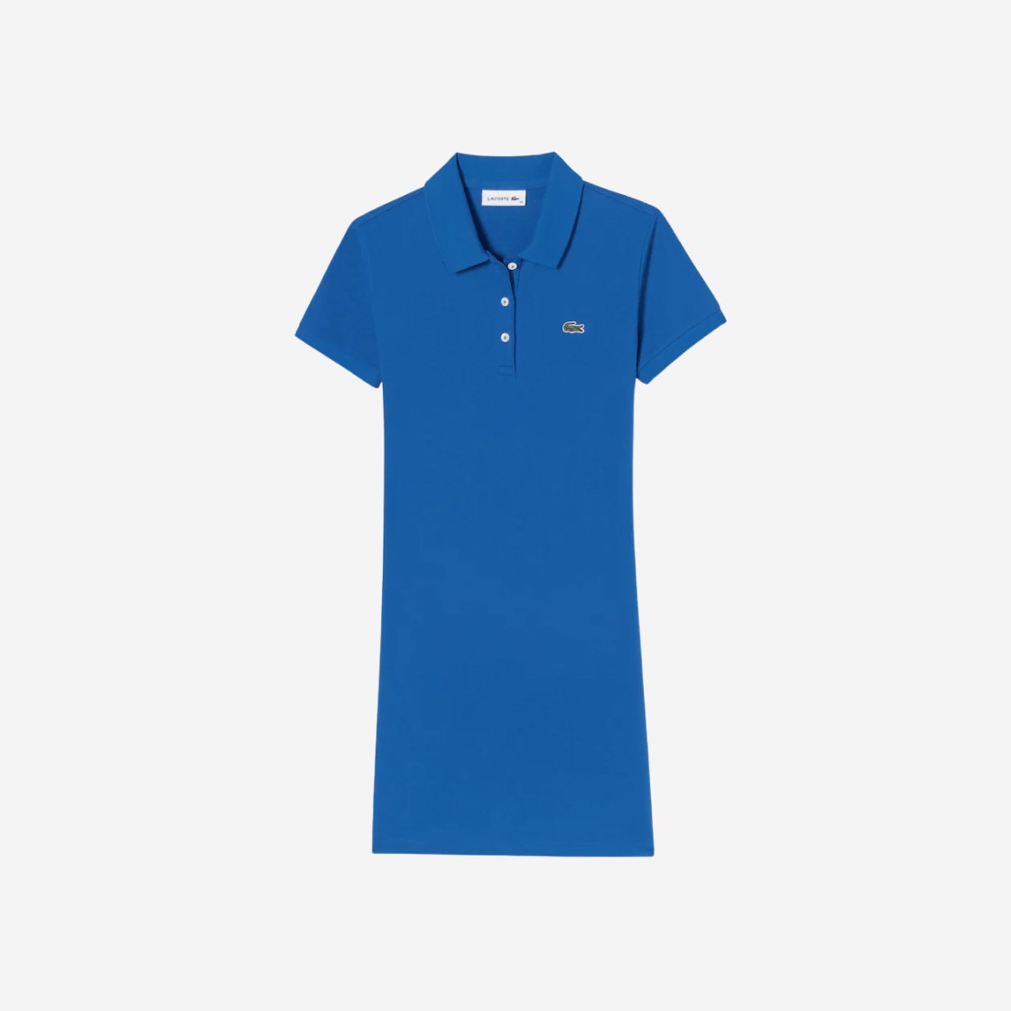 (W) Lacoste Ultra Slim Polo Shirt Dress Royal Blue 상세 이미지 1