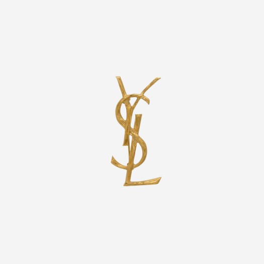 (W) 생로랑 오피움 YSL 브로치 메탈 라이트 사틴 골드