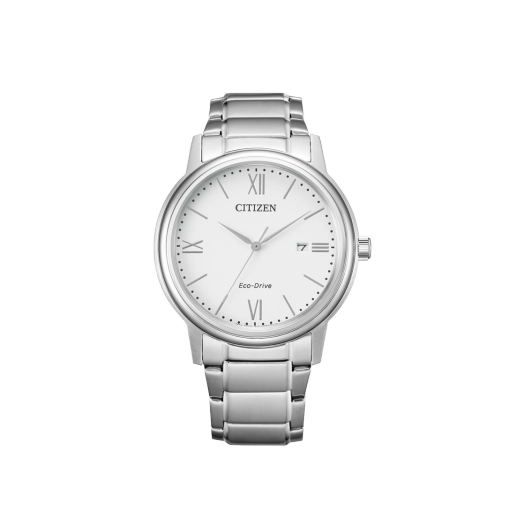 Citizen Eco-Drive 41.4mm Stainless Steel White Silver