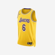 Nike LeBron James LA Lakers Icon Edition Jersey Amarillo