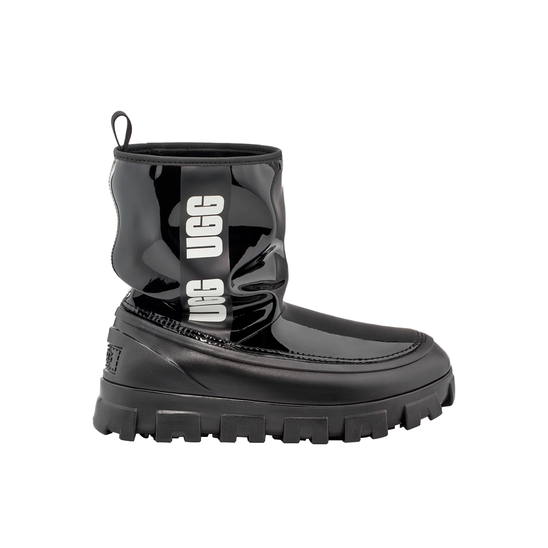 (W) 어그 클래식 브렐라 미니 레인 부츠 블랙((W) UGG Classic Brellah Mini Rain Boot Black)