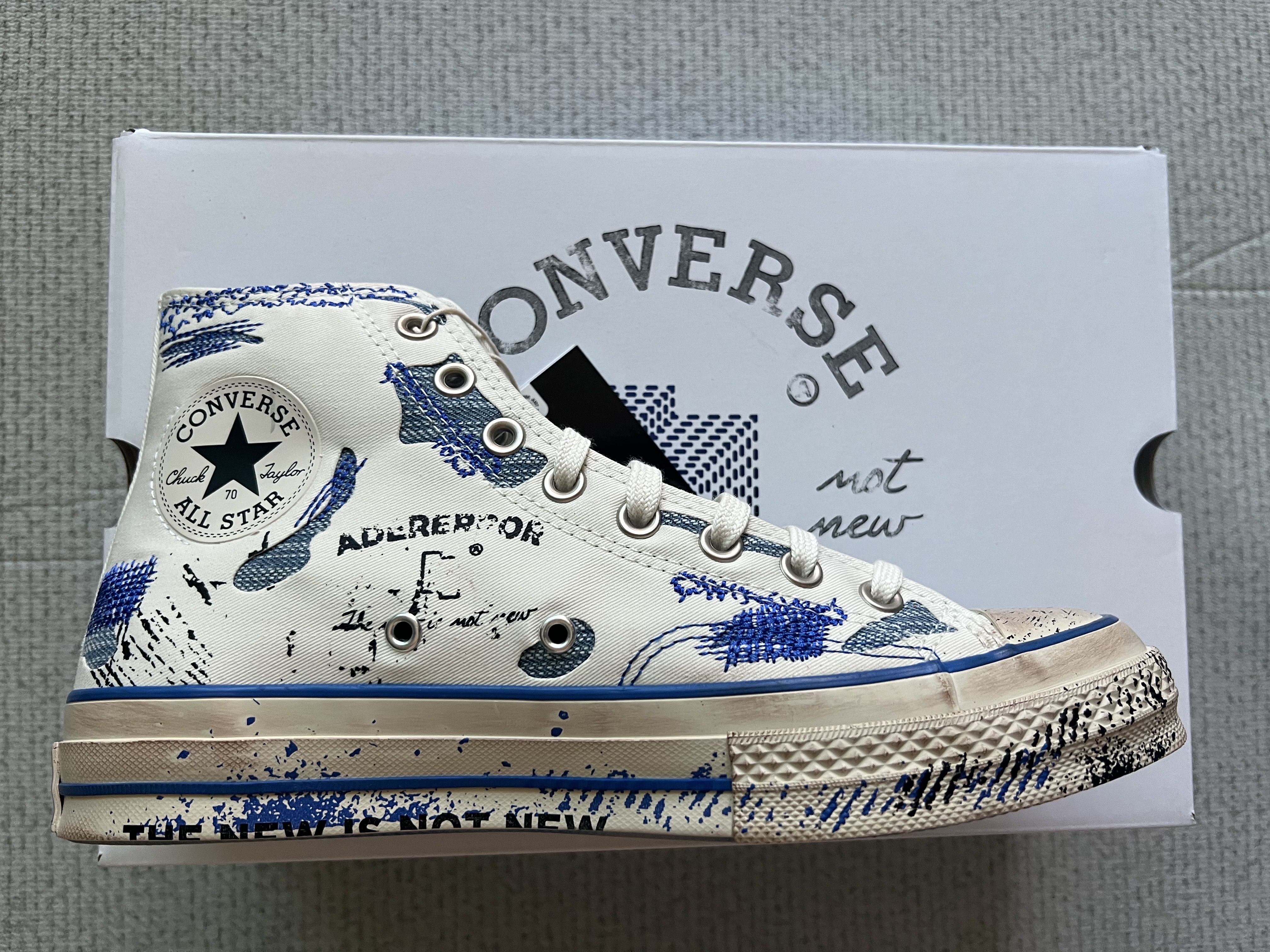 Converse x Ader Error Chuck 70 High White 착용 스타일