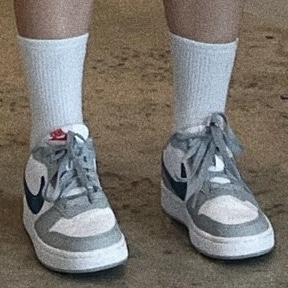 (GS) Nike Court Borough Low 2 Light Smoke Grey 착용 스타일