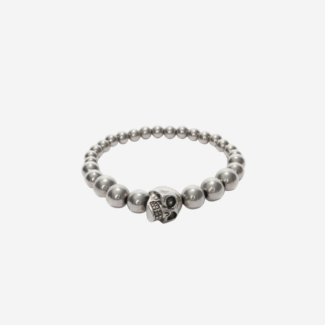 Alexander McQueen Skull Multibeaded Bracelet Silver 상세 이미지 1