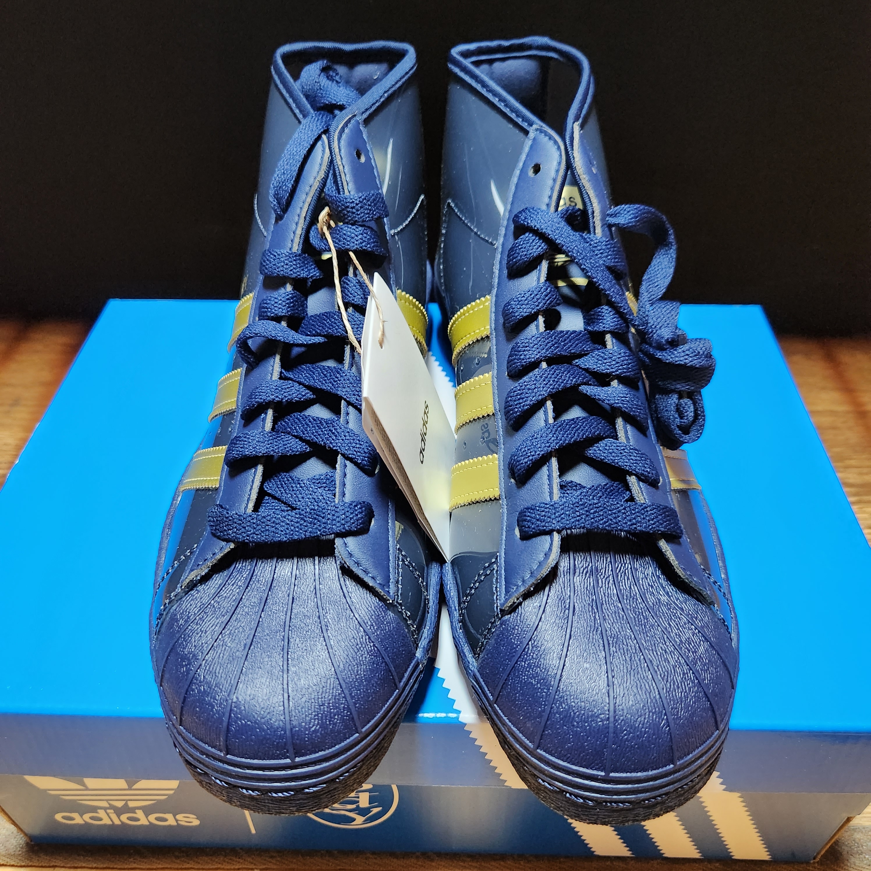 Adidas x Blondey McCoy Pro Model ADV Night Indigo Gold Metallic 착용 스타일 - 1
