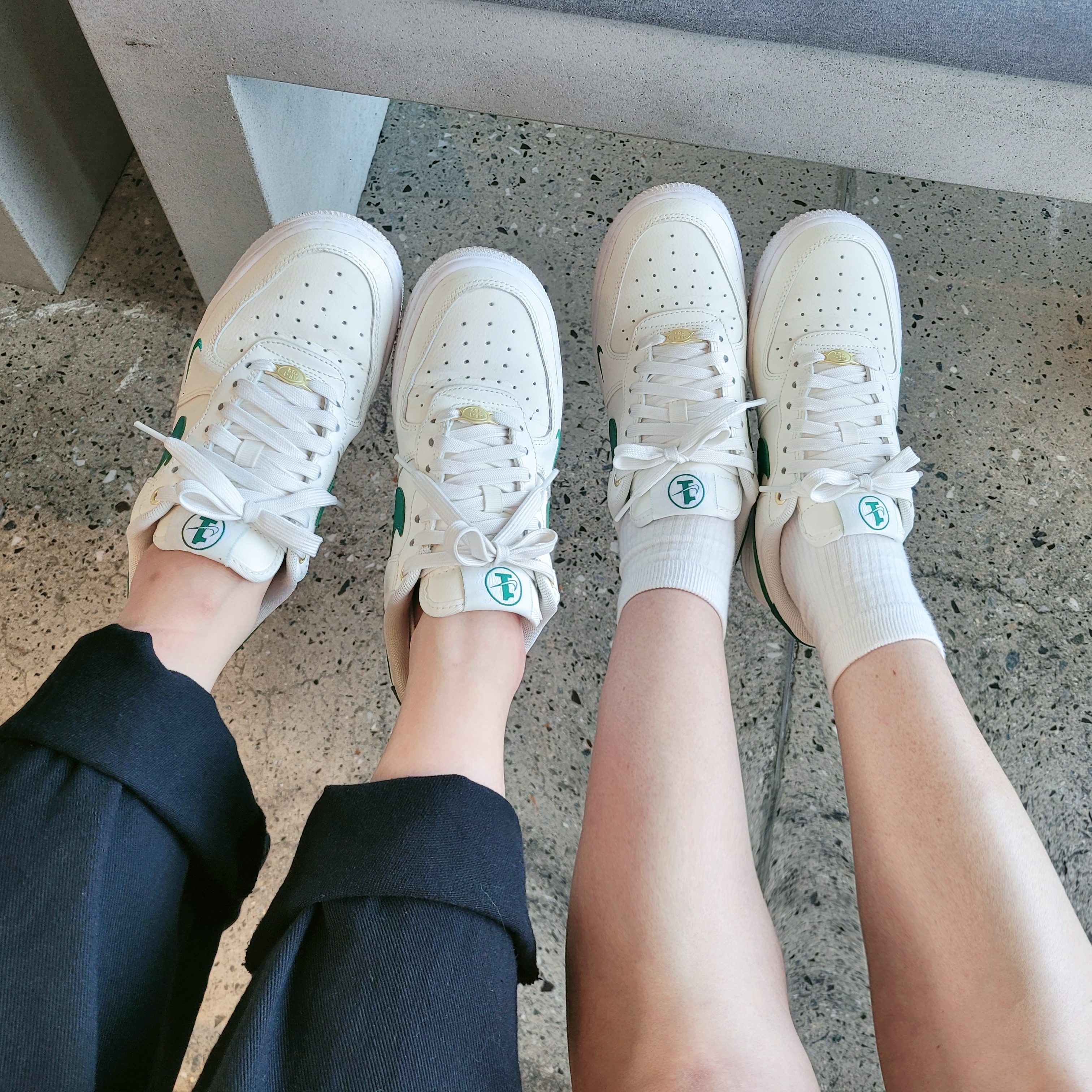 (W) Nike Air Force 1 '07 SE 40th Anniversary Join Forces Sail Malachite 착용 스타일