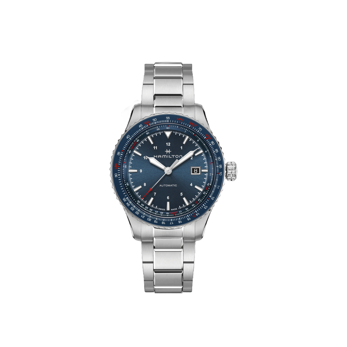 Hamilton Khaki Aviation Converter Auto 42mm Stainless Steel Blue 상세 이미지 1