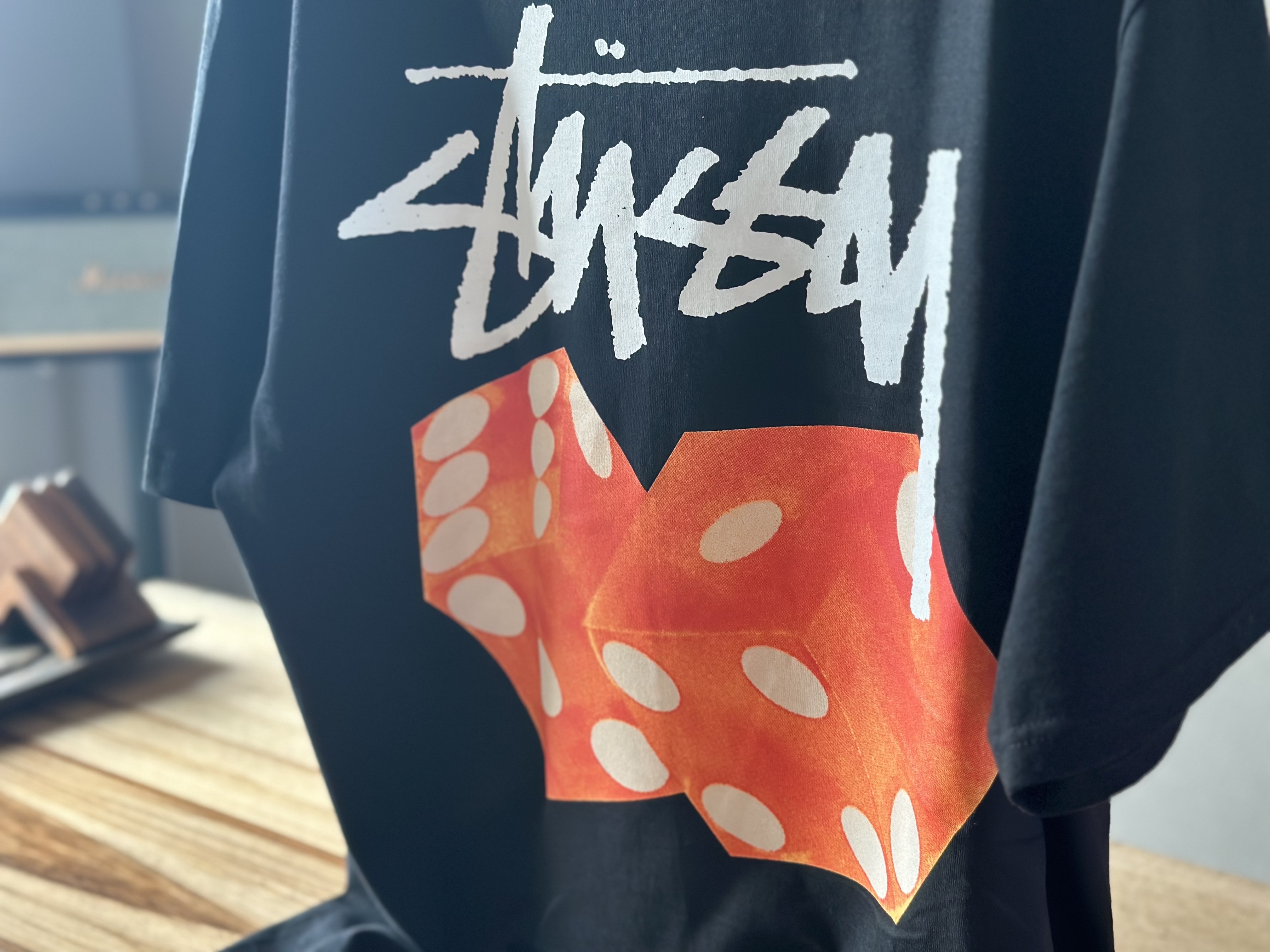 Stussy Diced Out T-Shirt Black 착용 스타일