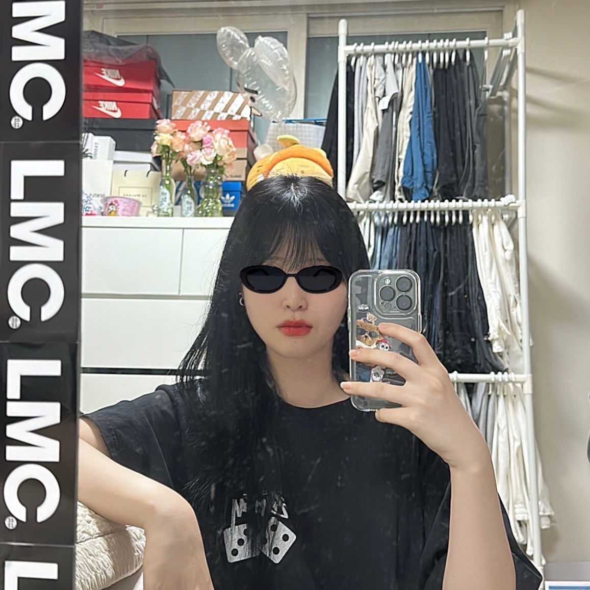Stussy x Cactus Plant Flea Market International T-Shirt White, (W) Hermes Small Chaine D'Ancre Enchainee Ring Sterling Silver 착용 스타일 - 2