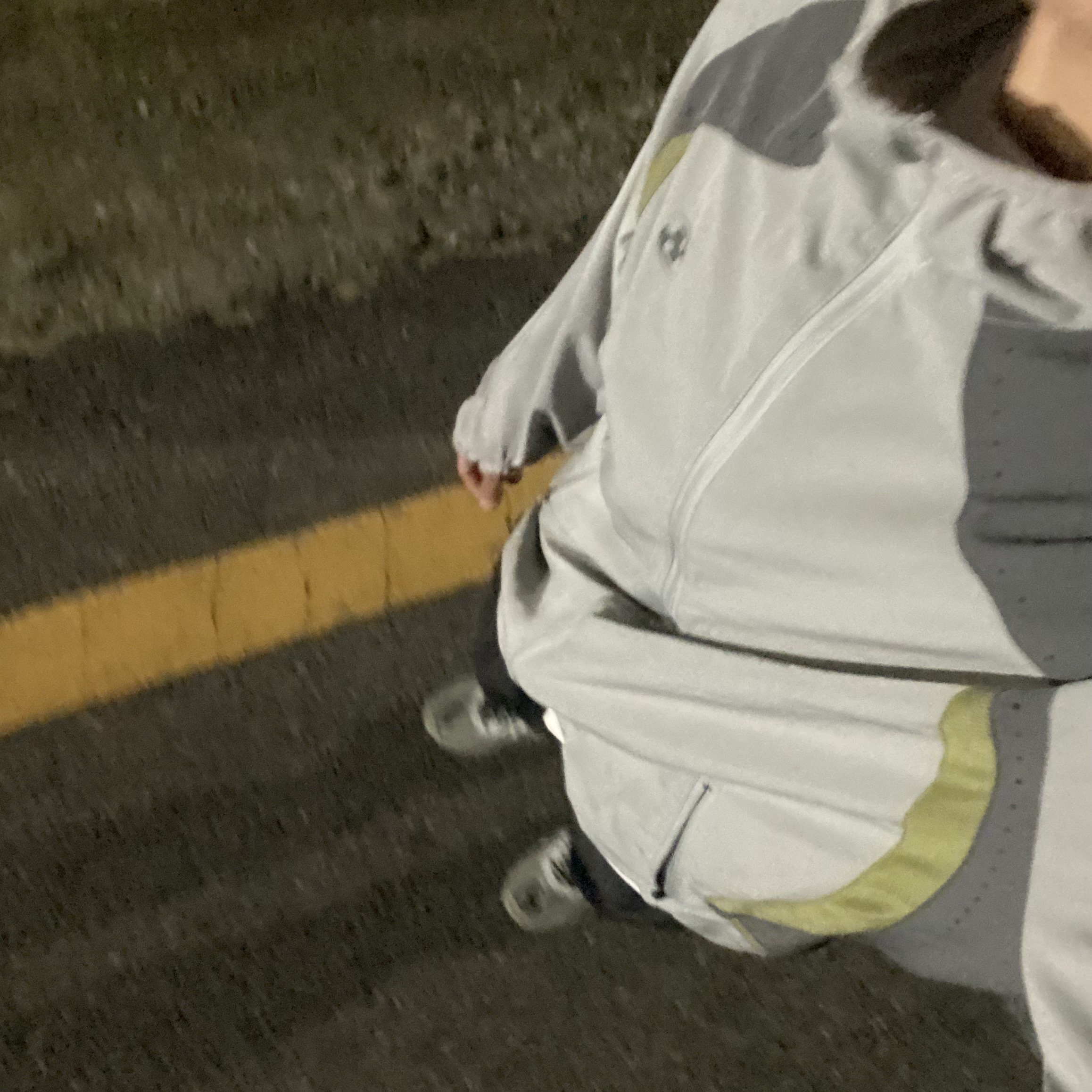 Sansan Gear Running Jacket Gray - 22SS, Sansan Gear Side Snap Pants Black 착용 스타일