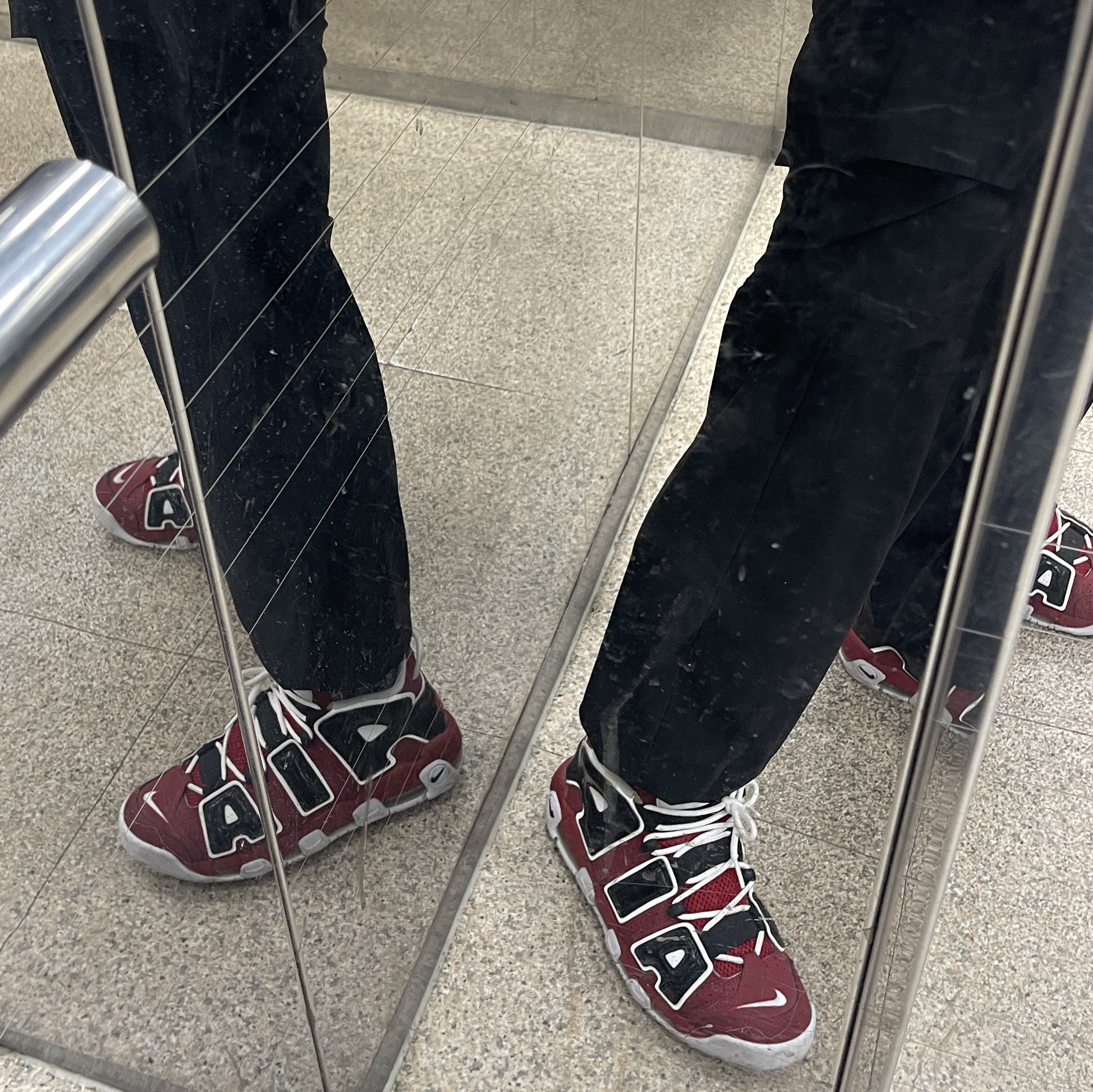 Nike Air More Uptempo 96 Bulls 2021 착용 스타일