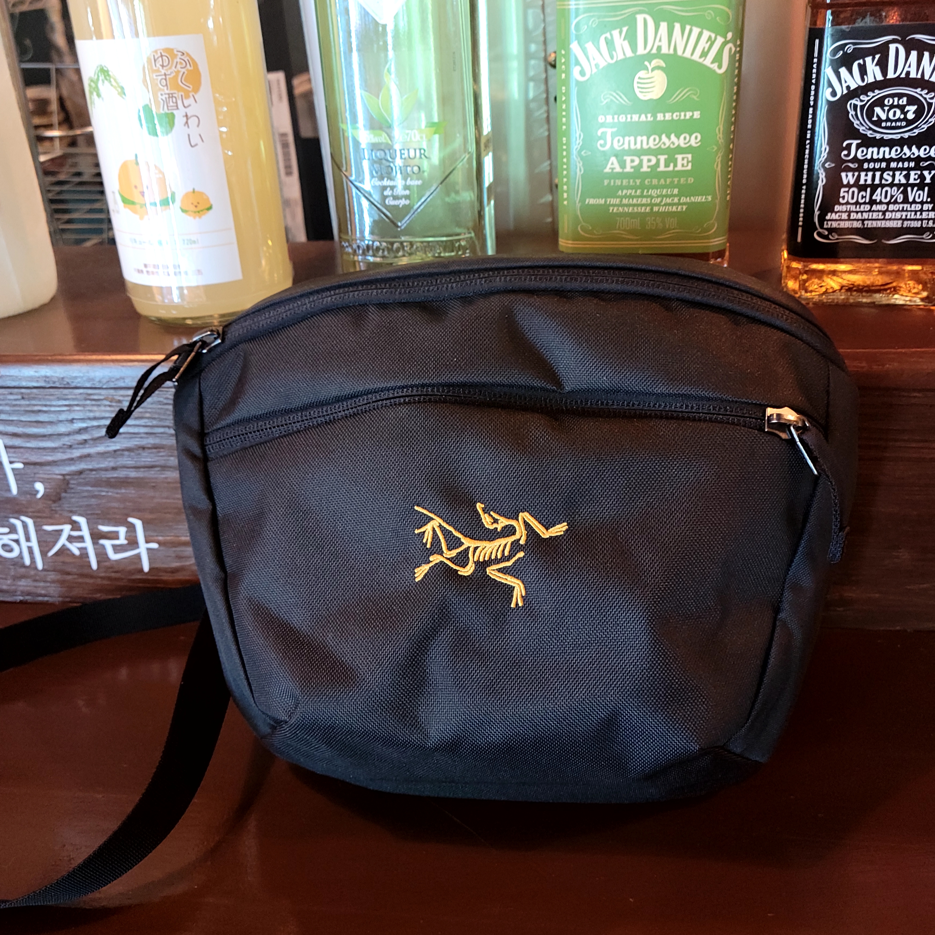 Arc'teryx Mantis 2 Waistpack 24K Black 착용 스타일 - 2