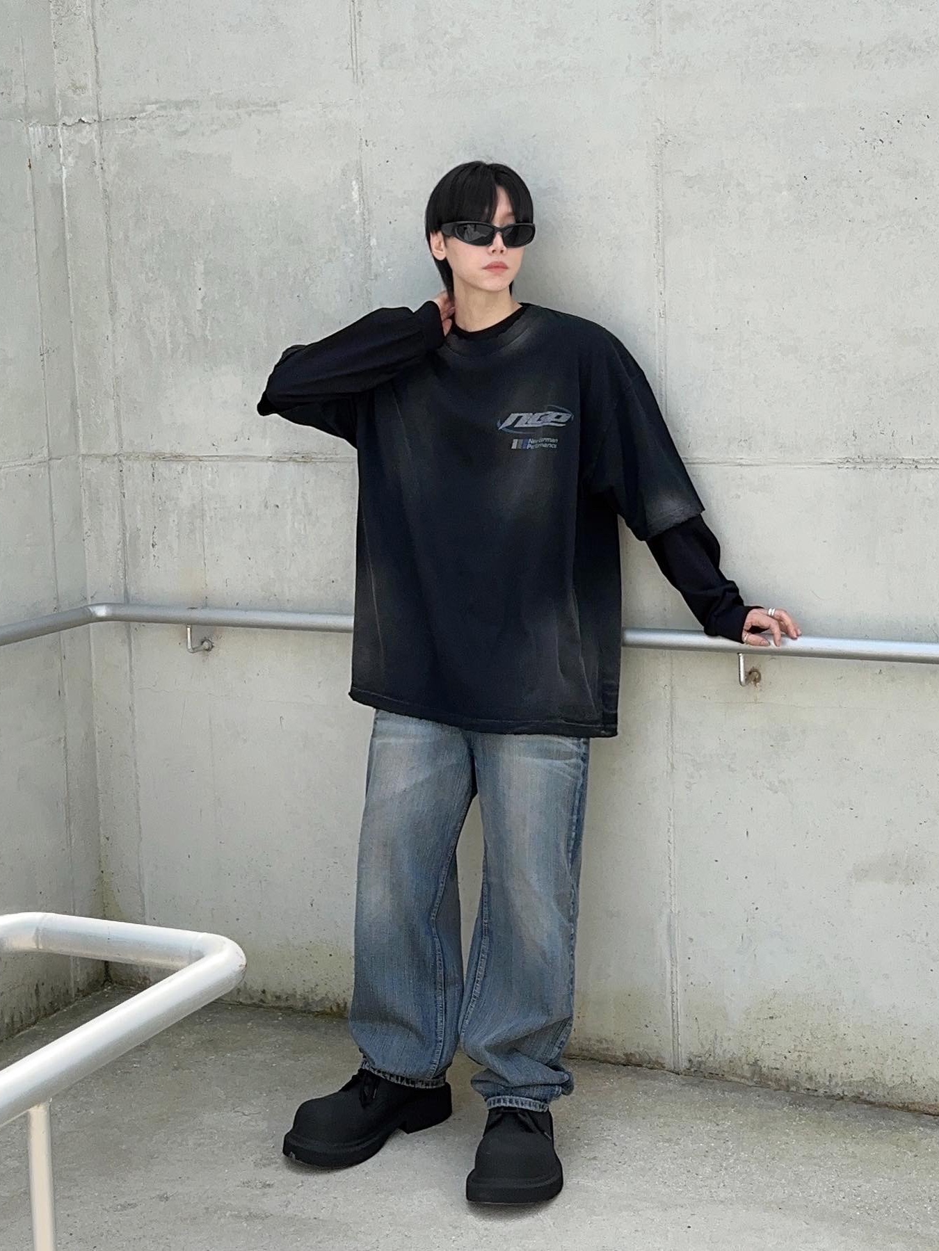 Balenciaga Steroid Derby Black 착용 스타일 - 3
