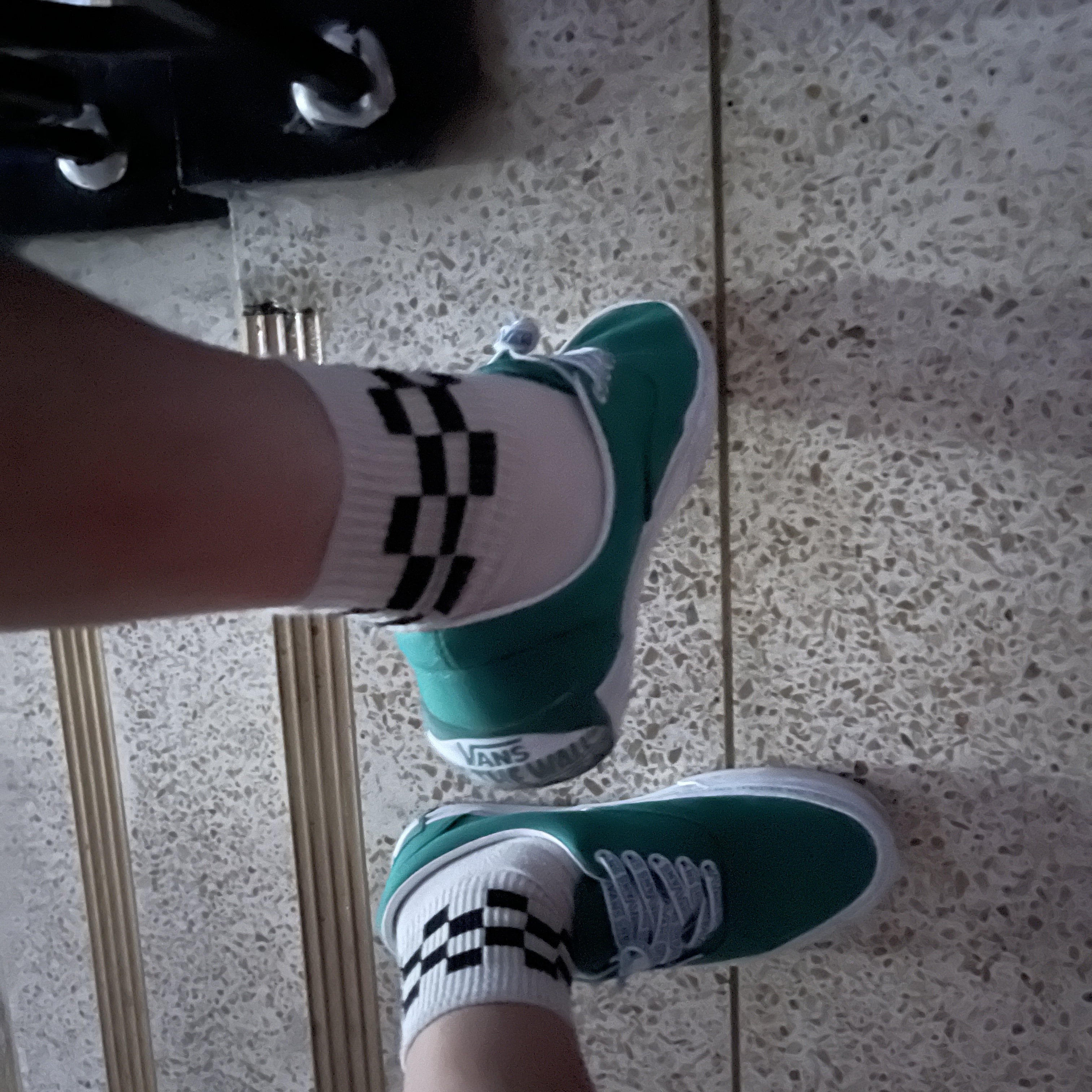 Vans Authentic 44 DX Anaheim Factory Emerald Green 착용 스타일