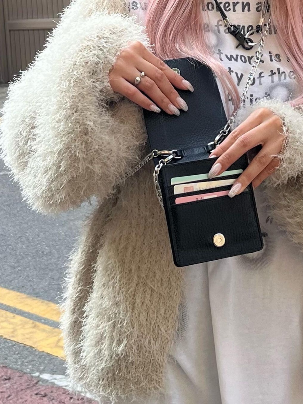 For Appeal Cigarette Wallet Bag Black 착용 스타일 - 2