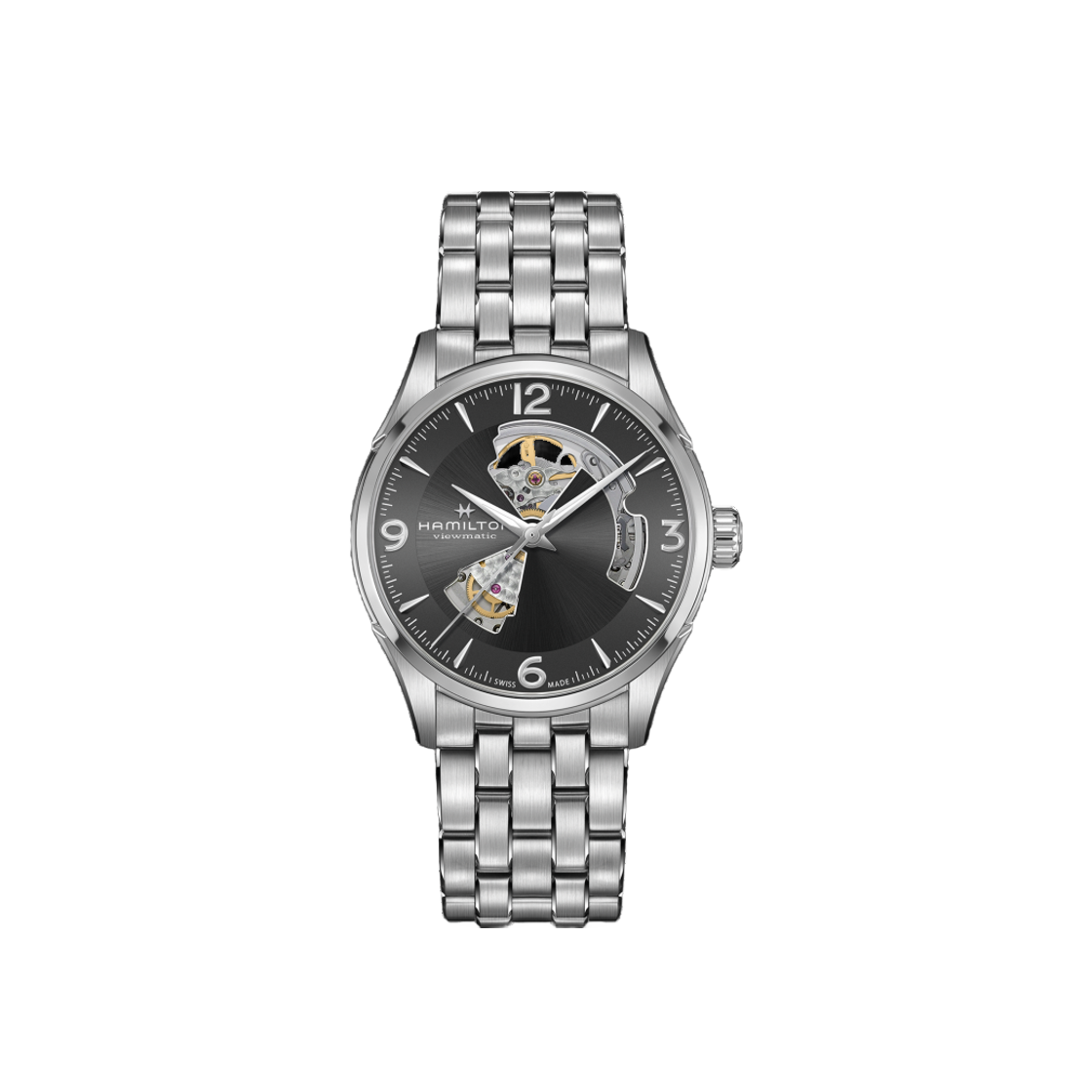 Hamilton Jazzmaster Open Heart Auto 42mm Stainless Steel Grey 상세 이미지 1