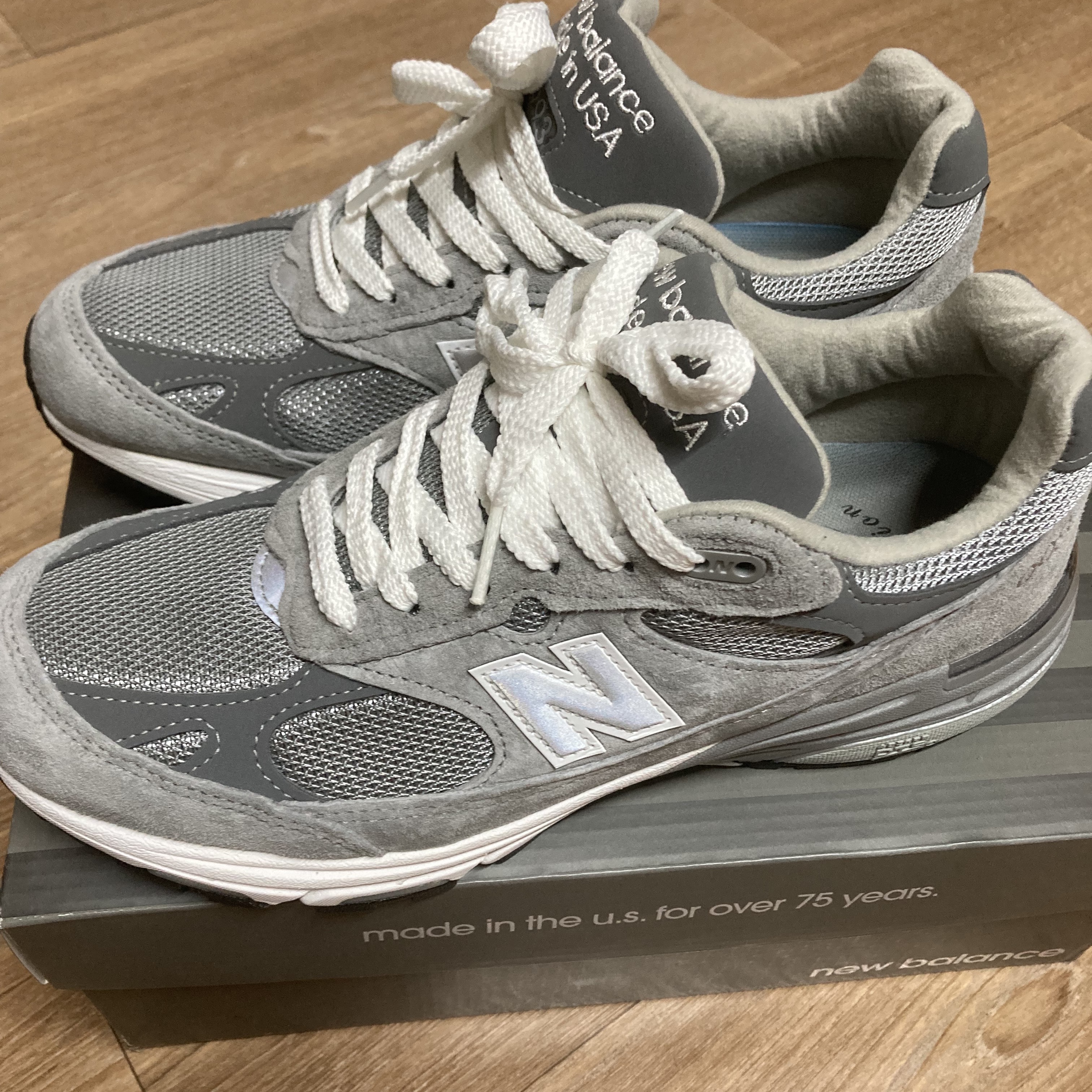 New Balance 993 Made in USA Grey - D Standard 착용 스타일