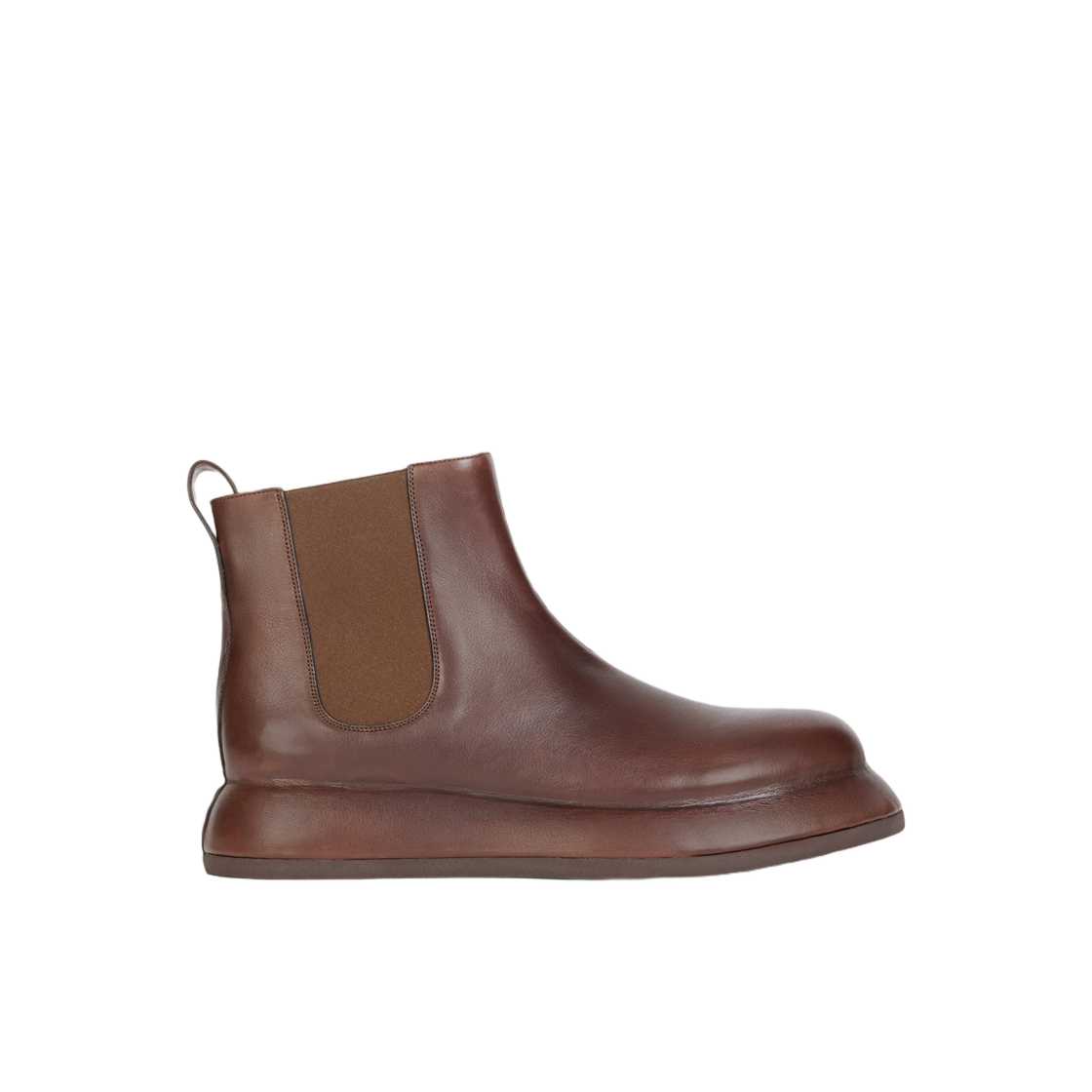 자크뮈스 레 보테 브리치올라 스컬프티드 첼시 부츠 브라운(Jacquemus Les Bottes Bricciola Sculpted Chelsea Boots Brown) - 1