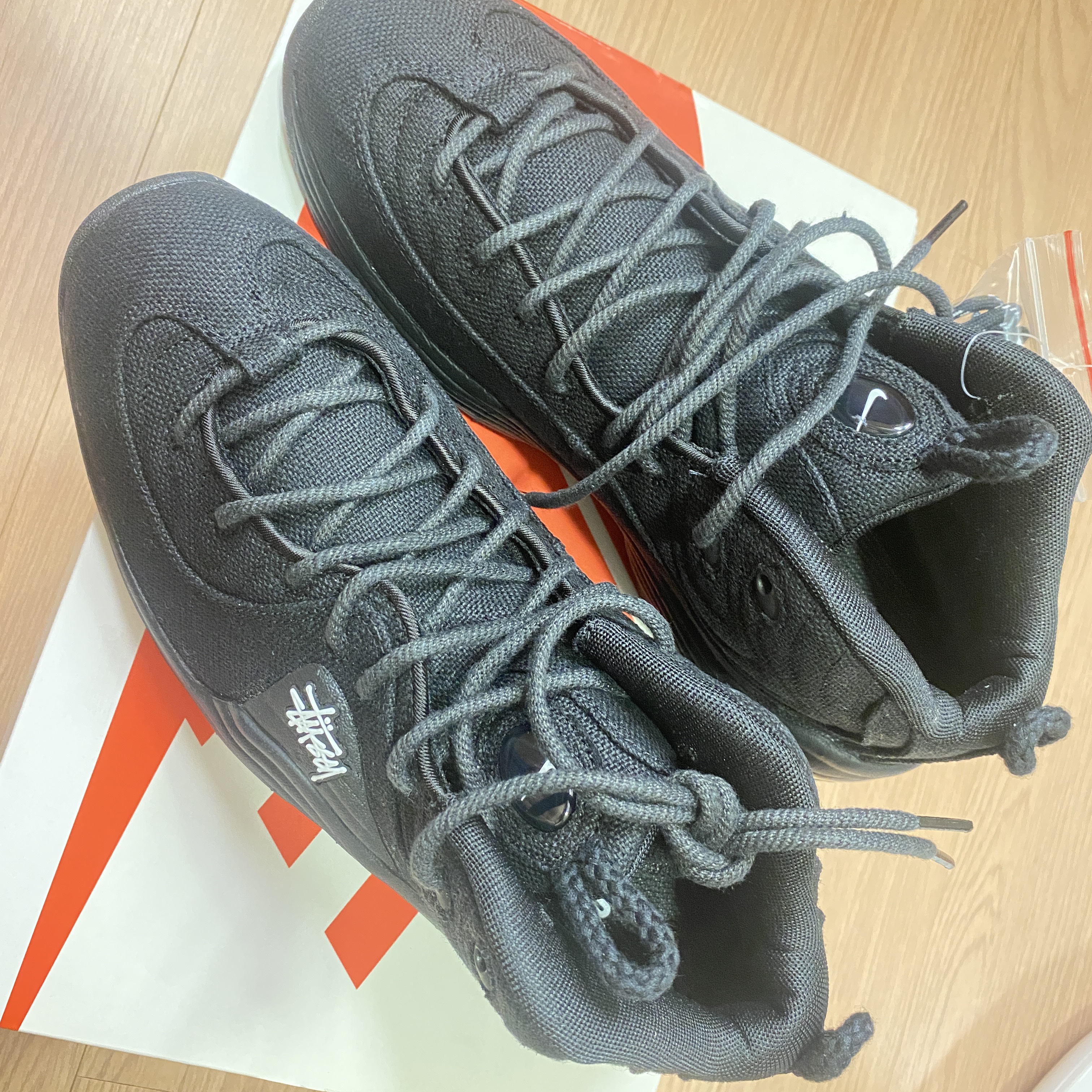 Nike x Stussy Air Penny II Black 착용 스타일