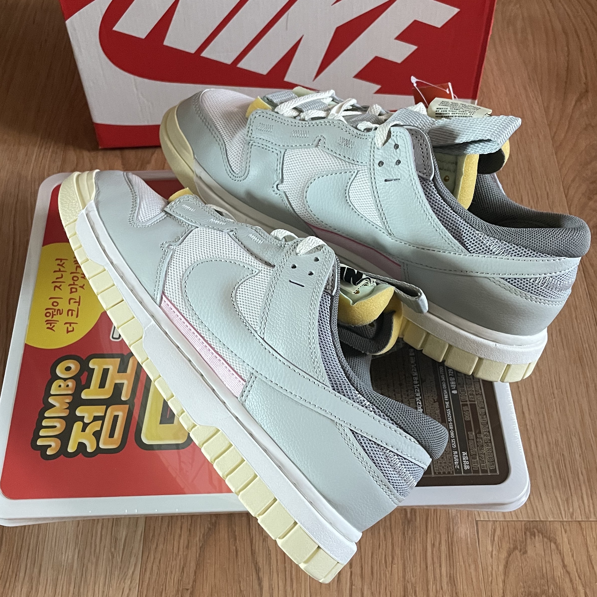 Nike Air Dunk Jumbo Sail Mint Foam 착용 스타일 - 2