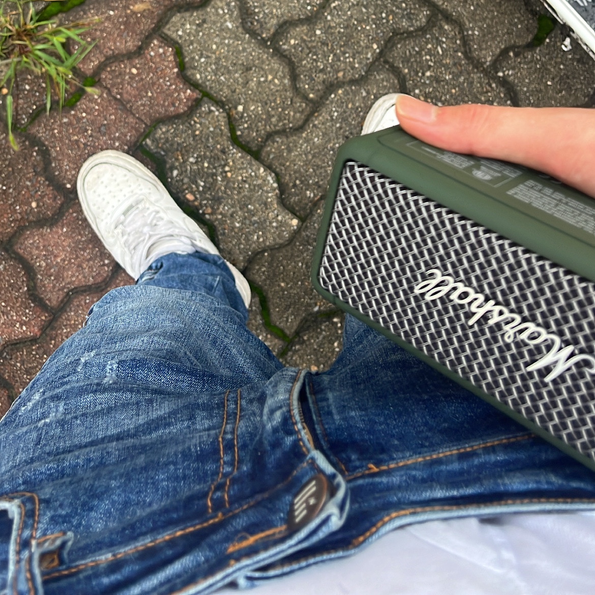 Marshall Emberton Forest Green (Korean Ver.), Nike Air Force 1 '07 Low White 착용 스타일 - 2