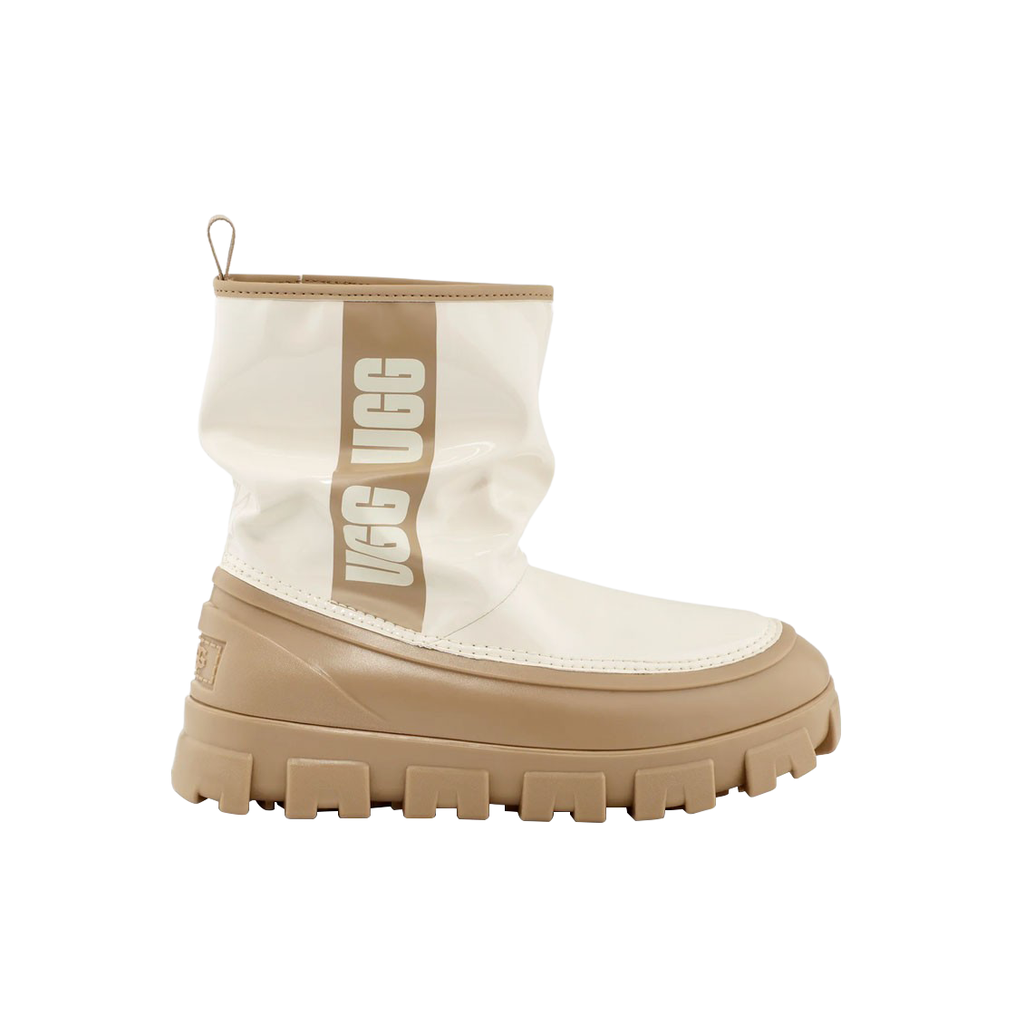 (W) 어그 클래식 브렐라 미니 레인 부츠 머스타드 시드 자스민((W) UGG Classic Brellah Mini Rain Boot Mustard Seed Jasmine)