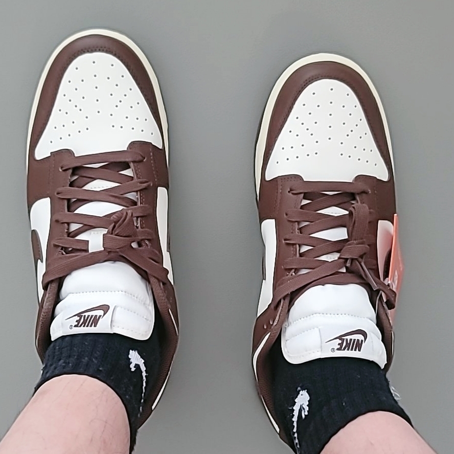 (W) Nike Dunk Low Sail Cacao Wow 착용 스타일 - 2