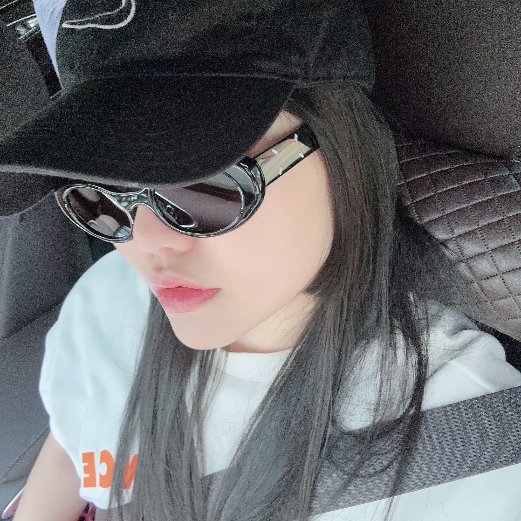 Gentle Monster x Maison Margiela MM005 Black Black, Nike Heritage 86 Essential Cap Black 착용 스타일 - 1