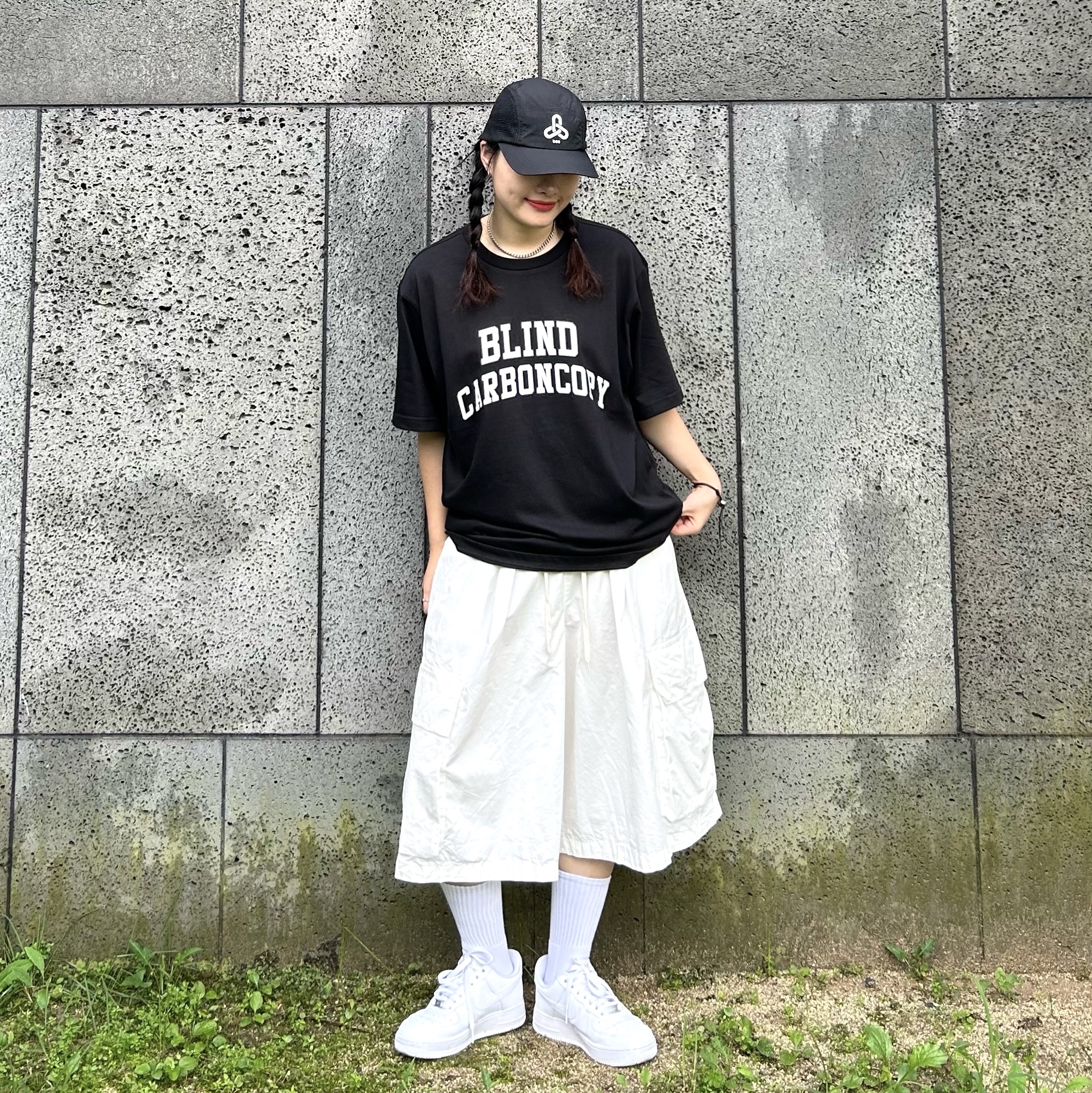 (W) Nike Air Force 1 '07 Low White 착용 스타일 - 1