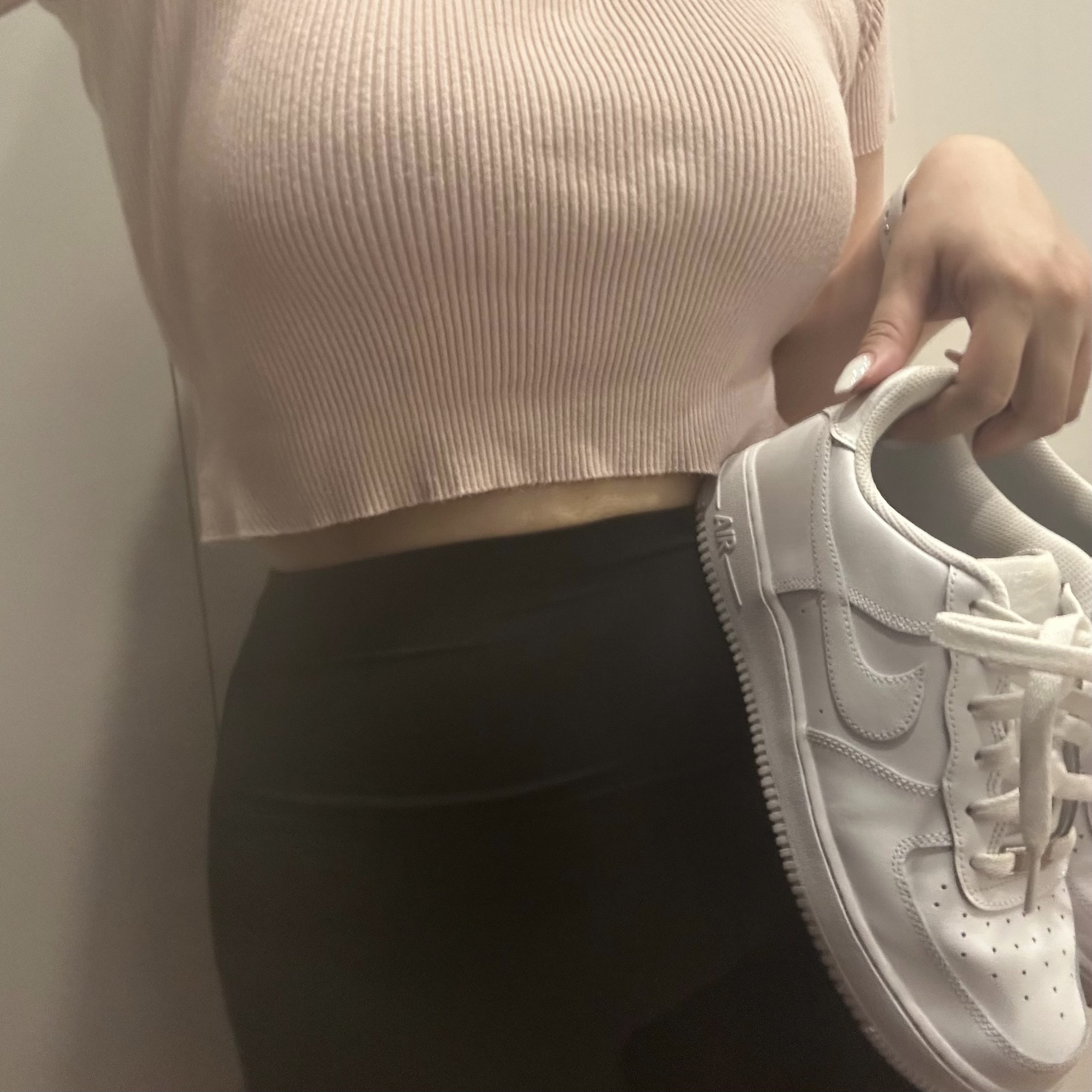 (W) Nike Air Force 1 '07 Low White 착용 스타일