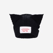 Charles Jeffrey Loverboy Chunky Ears Beanie Black (Without Medals)