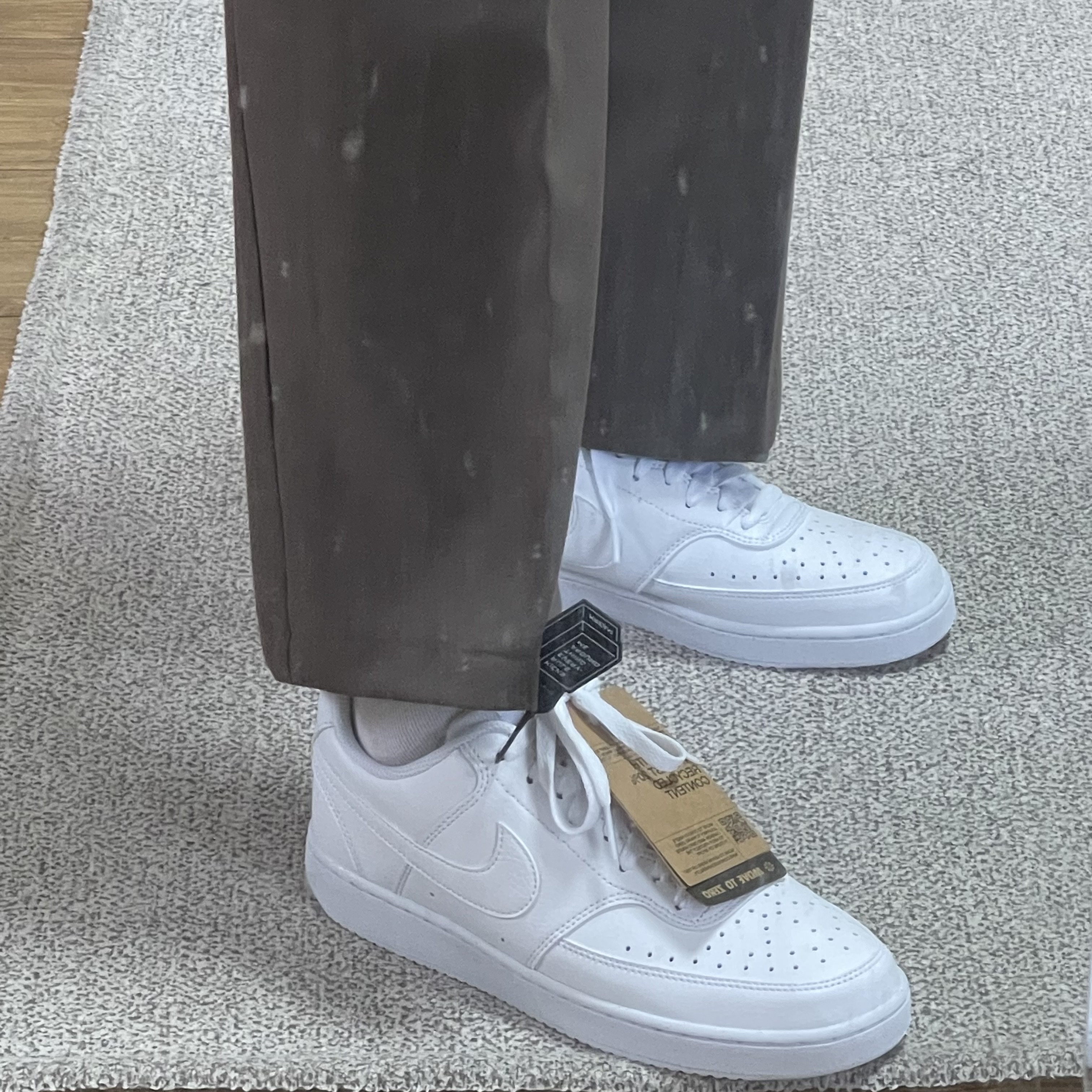 Nike Court Vision Low Next Nature White 착용 스타일