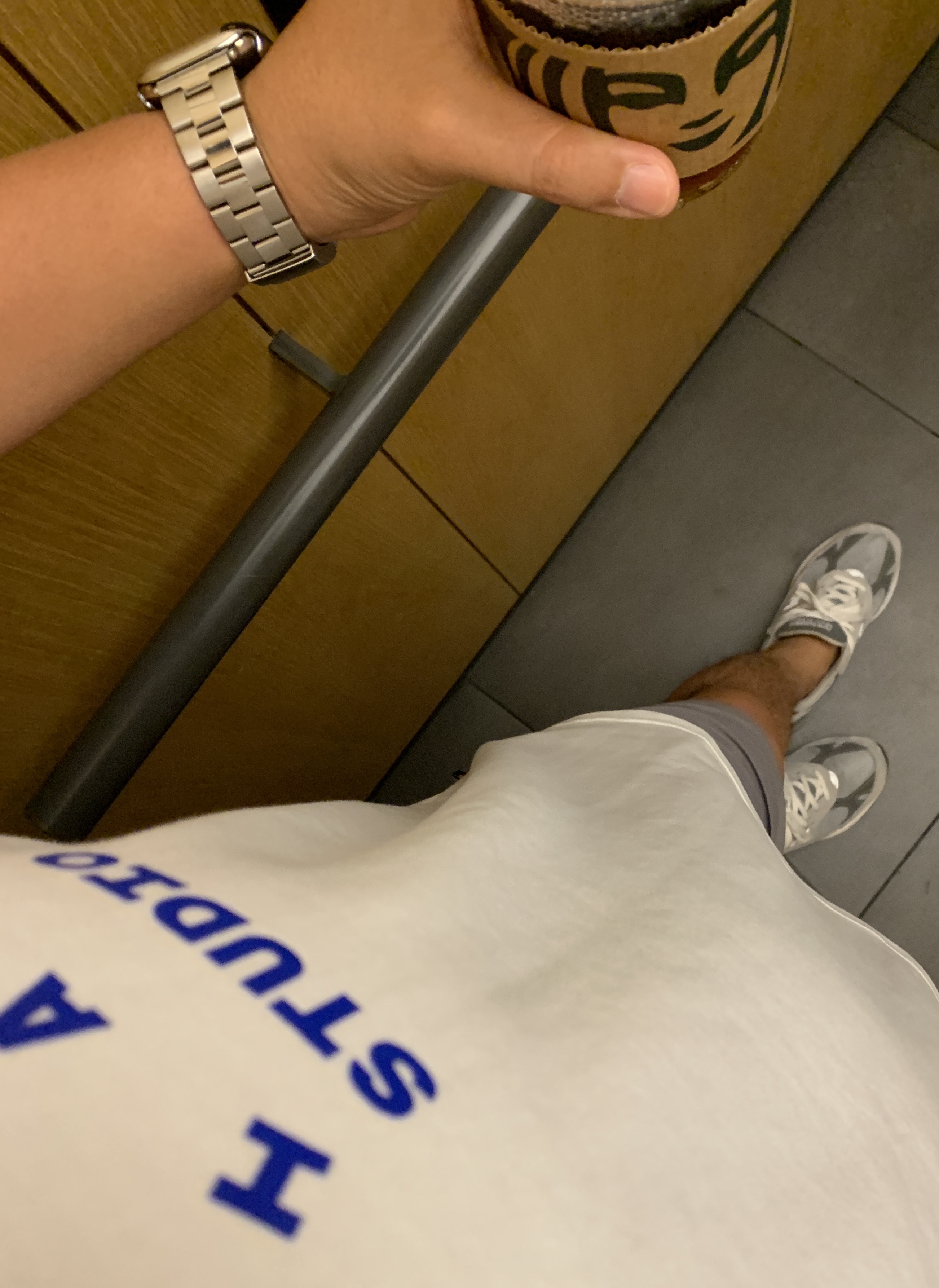 IAB Studio 10th Anniversary T-Shirt White, (W) New Balance 993 Made in USA Grey - B Standard 착용 스타일