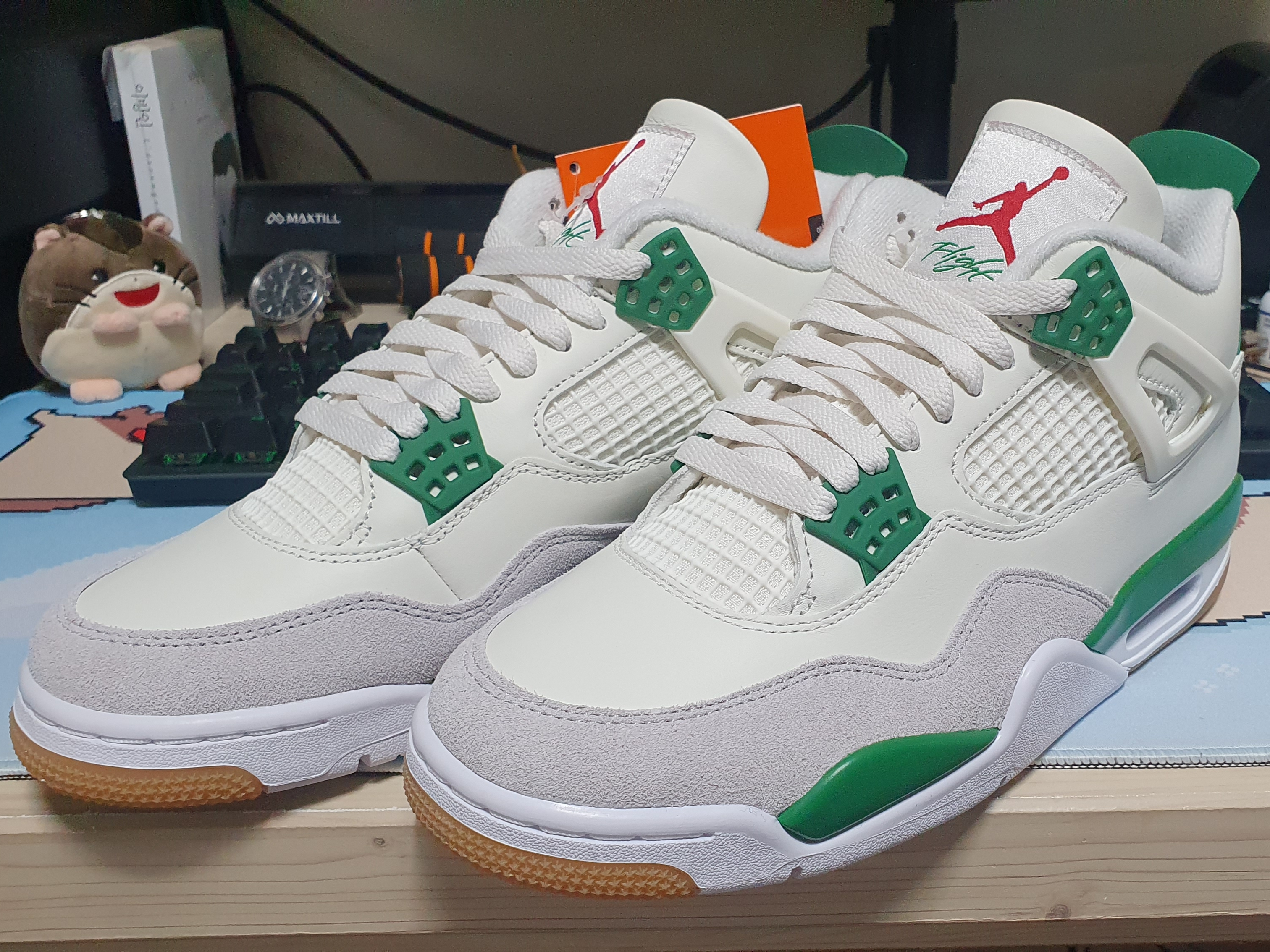 Jordan 4 x Nike SB Retro SP Pine Green 착용 스타일