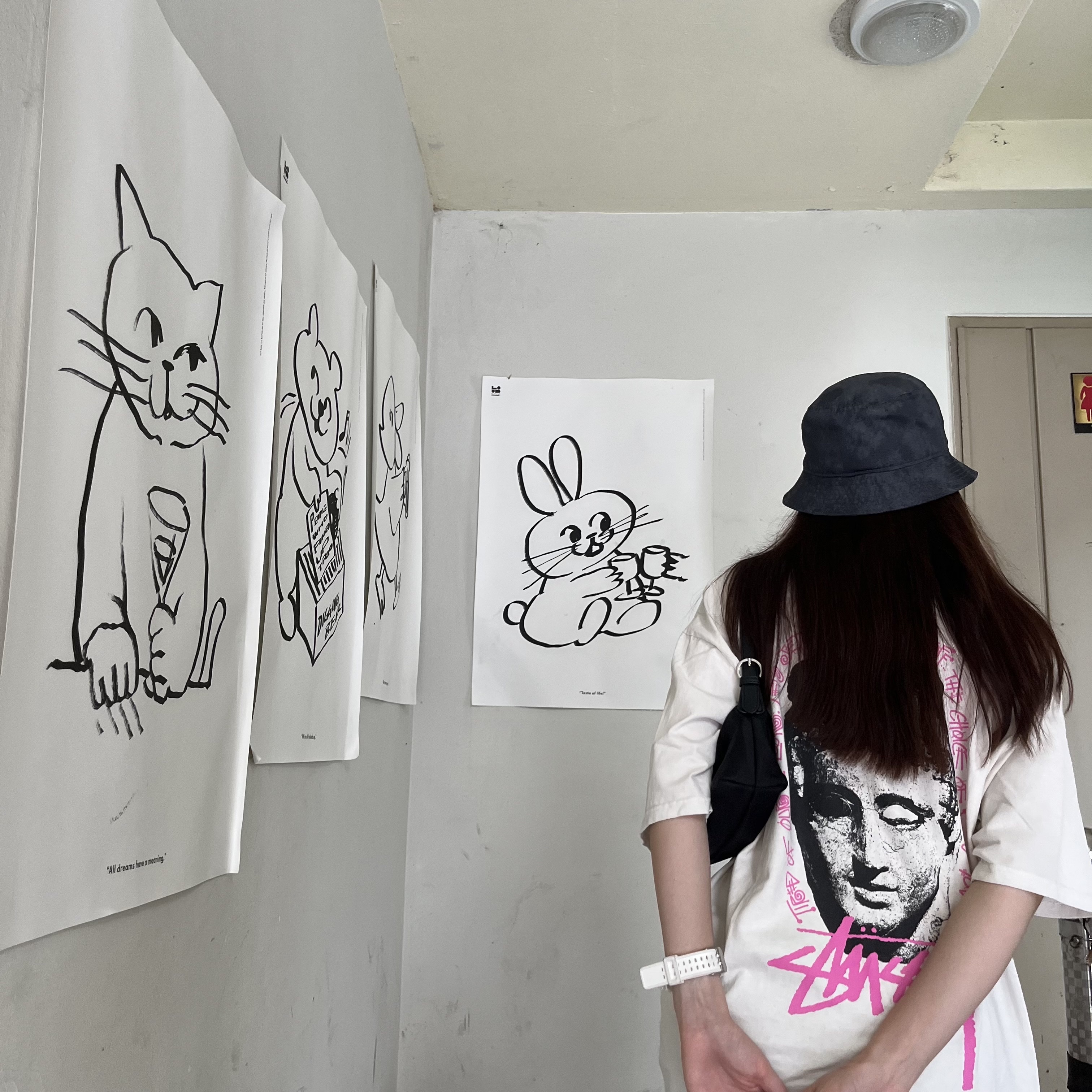 Nike NRG Bucket Hat Anthracite 착용 스타일