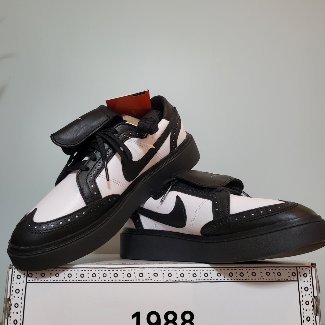 Nike x Peaceminusone Kwondo1 Black and White 착용 스타일