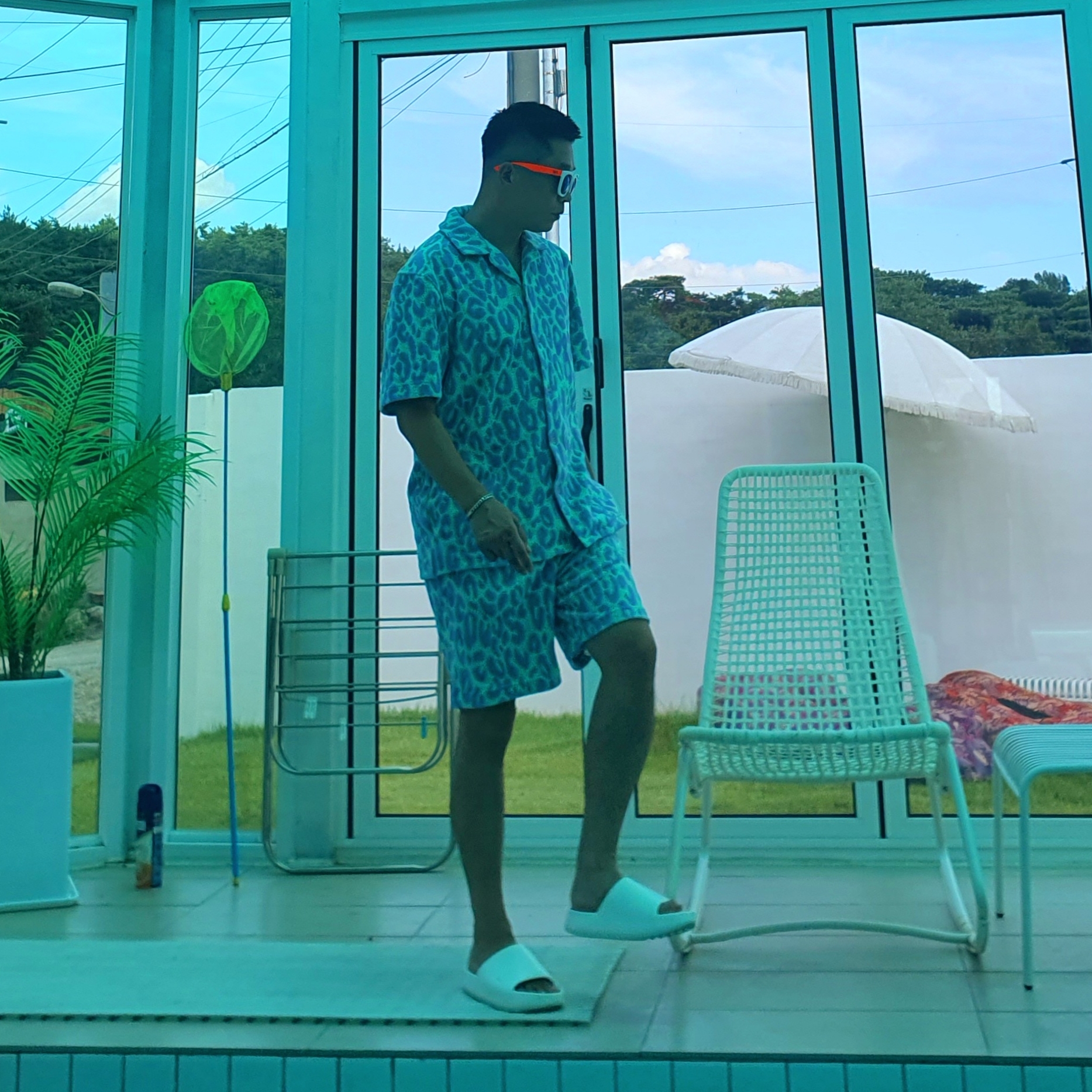 Nike Calm Slide Sail 착용 스타일 - 2