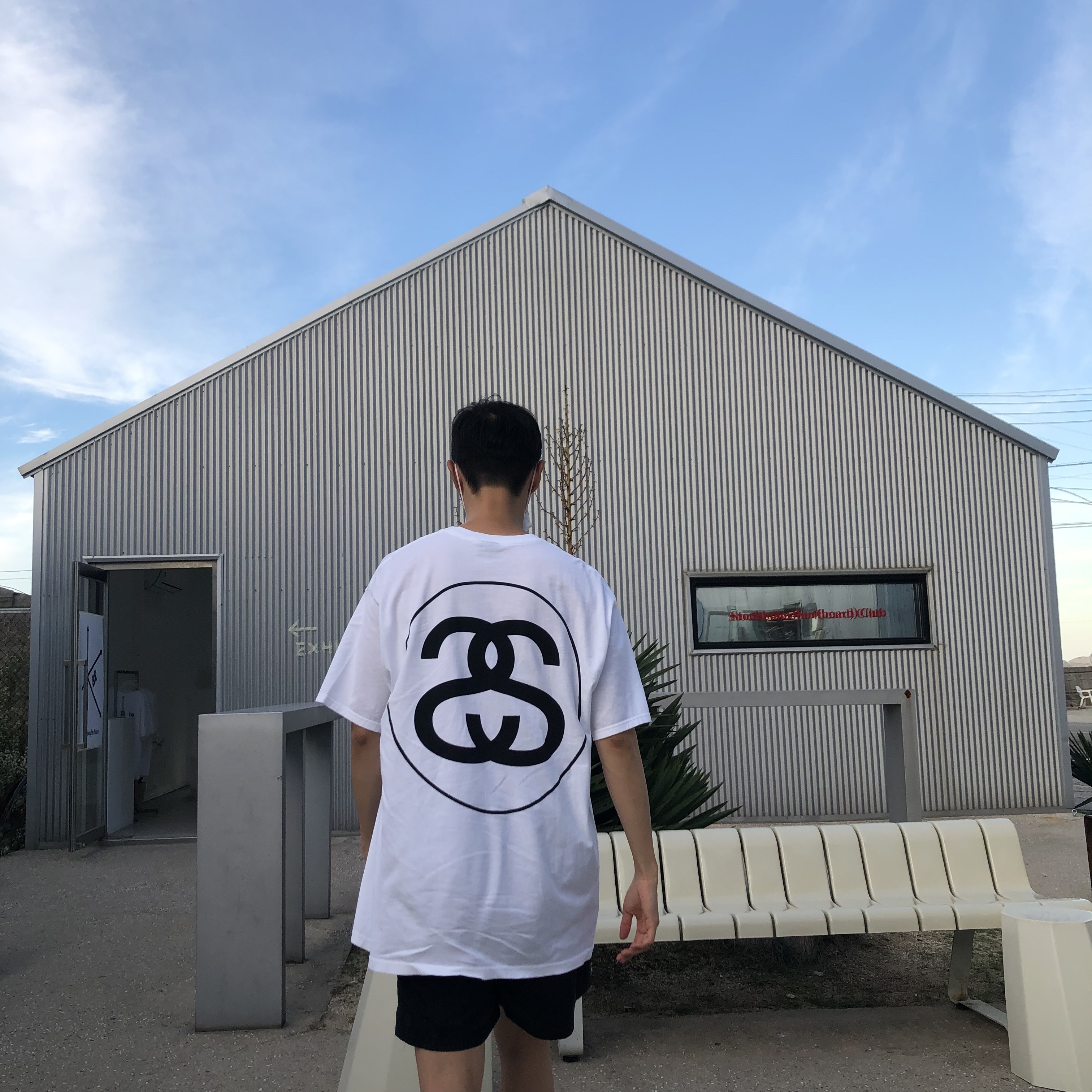Stussy Big Link T-Shirt White 착용 스타일