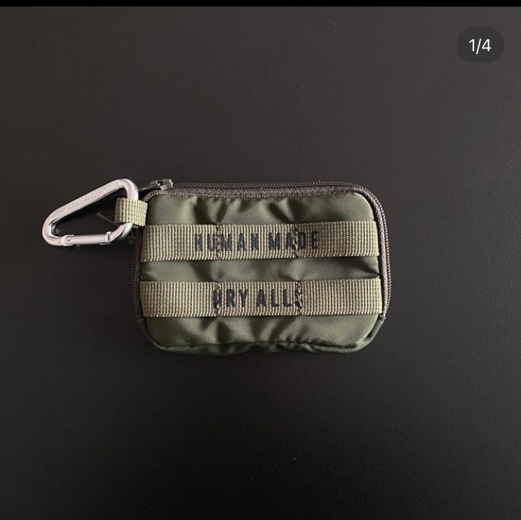 Human Made Military Card Case Olive Drab 착용 스타일