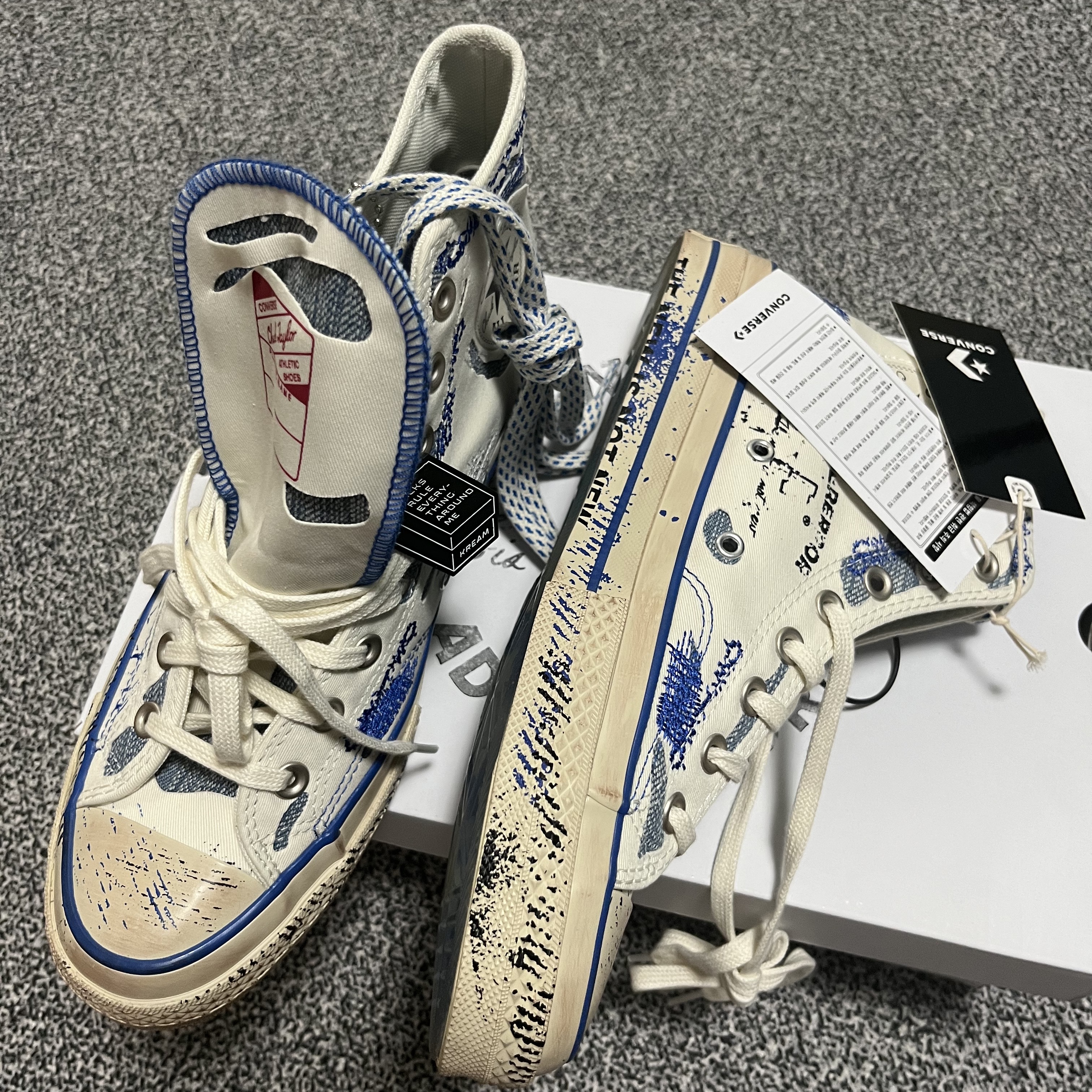 Converse x Ader Error Chuck 70 High White 착용 스타일 - 2