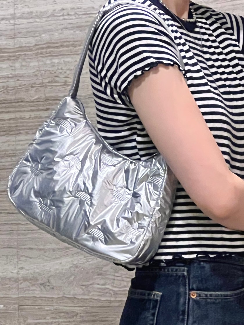 Puffy Satin Mini Shoulder Bag