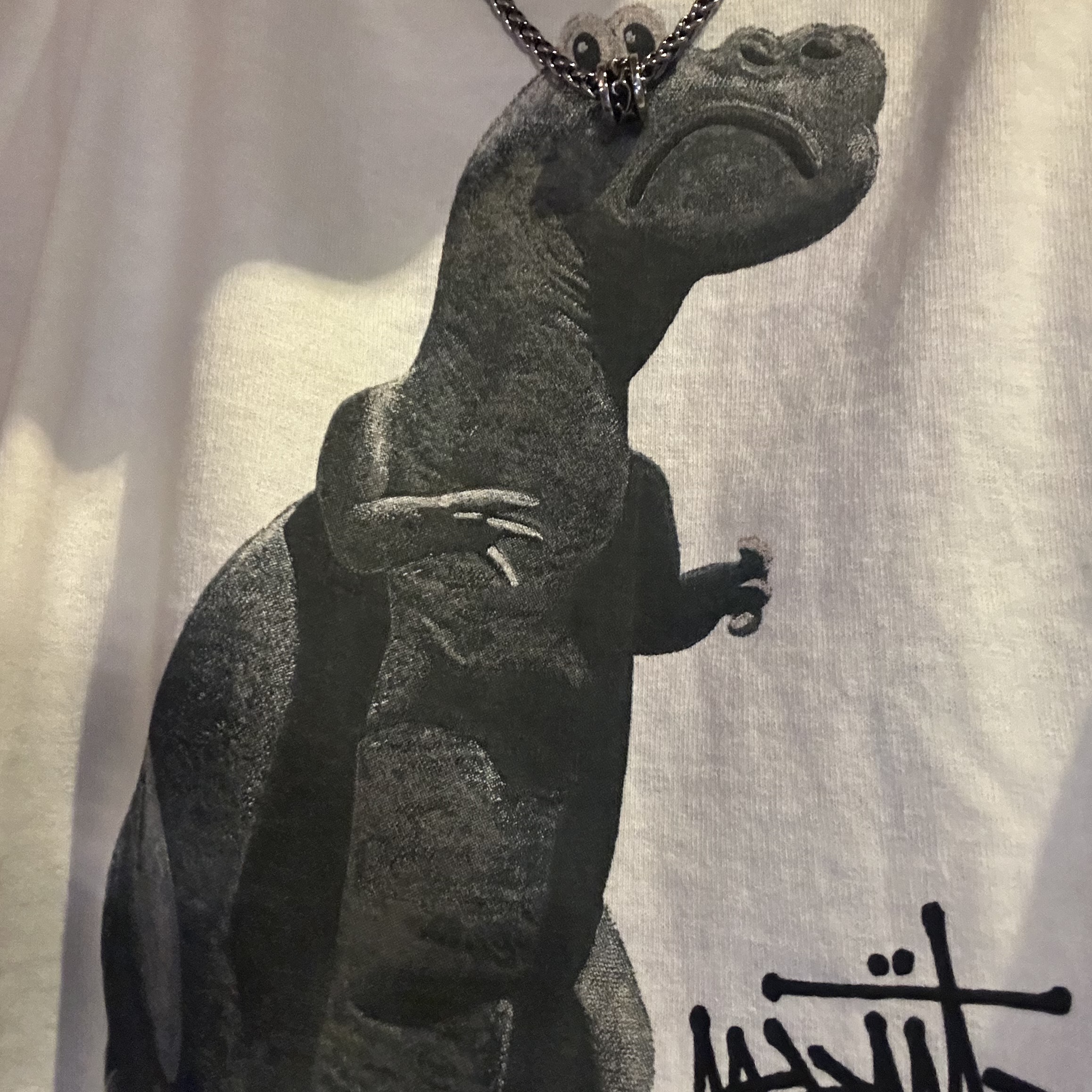 Stussy Big & Meaty Pigment Dyed T-Shirt Natural 착용 스타일